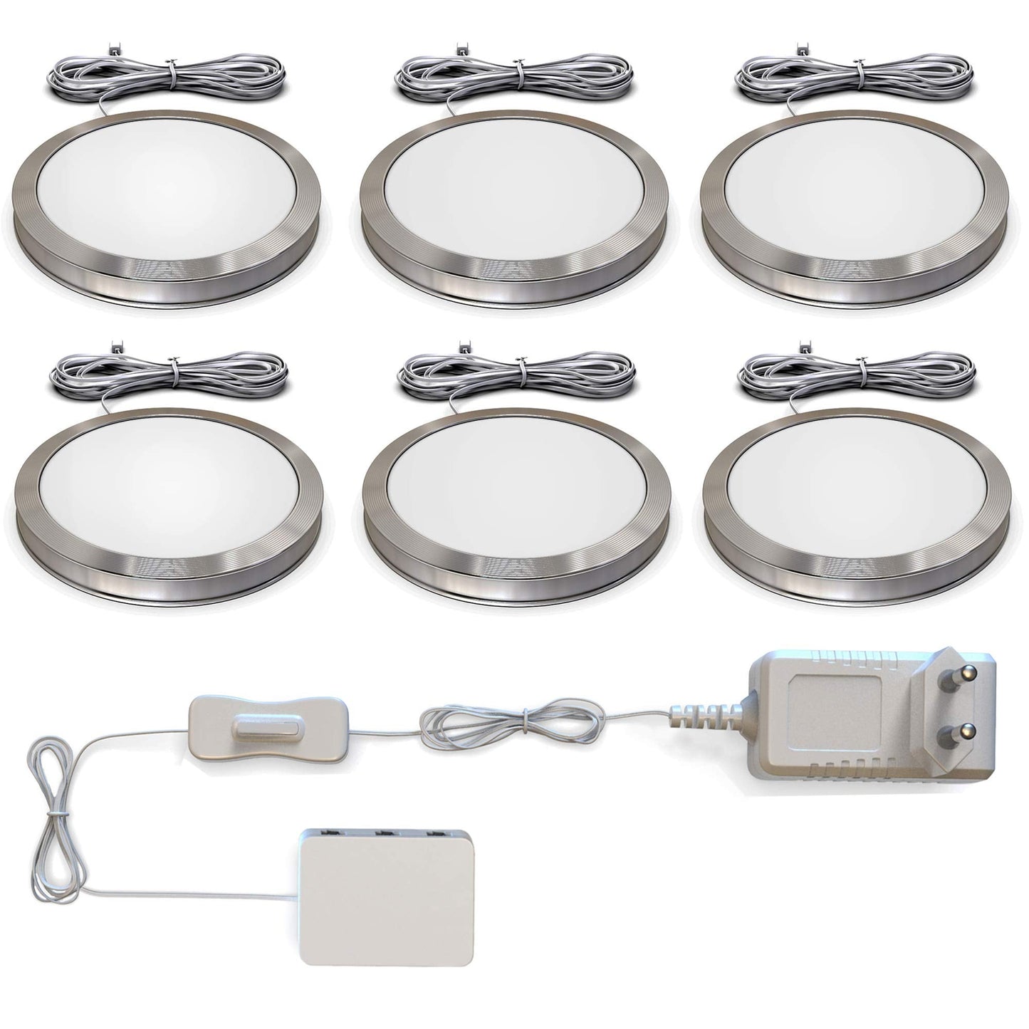 LED Unterbauleuchten, 6er Set