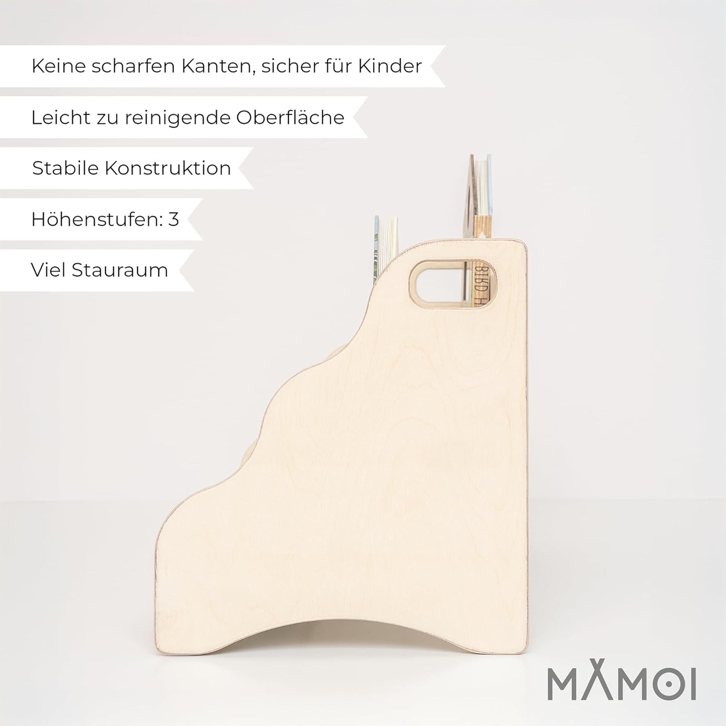 Bücherregal für Kinderzimmer, Natürliche