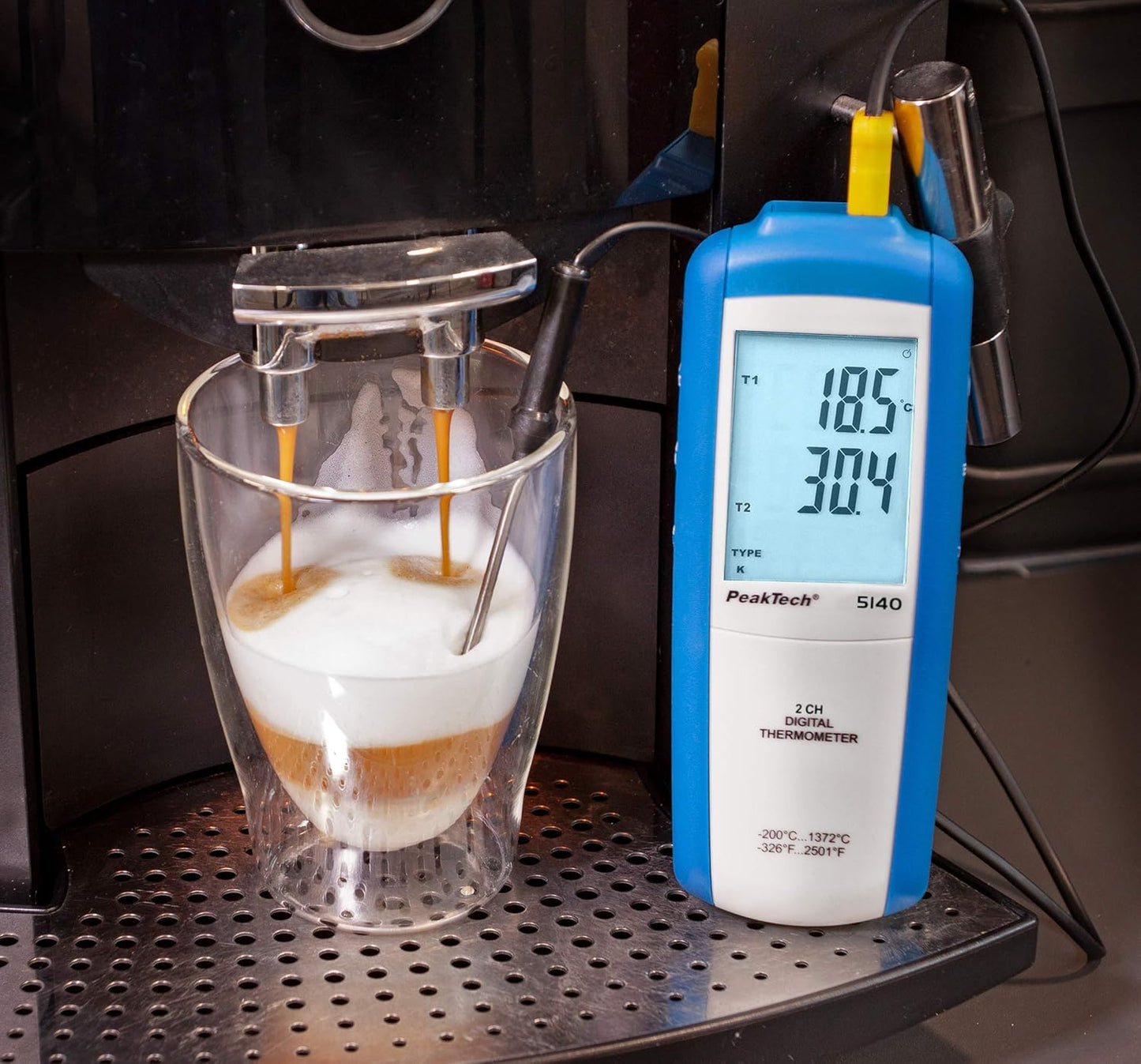 P 5135 Handthermometer mit Fühler, 1 Kanal