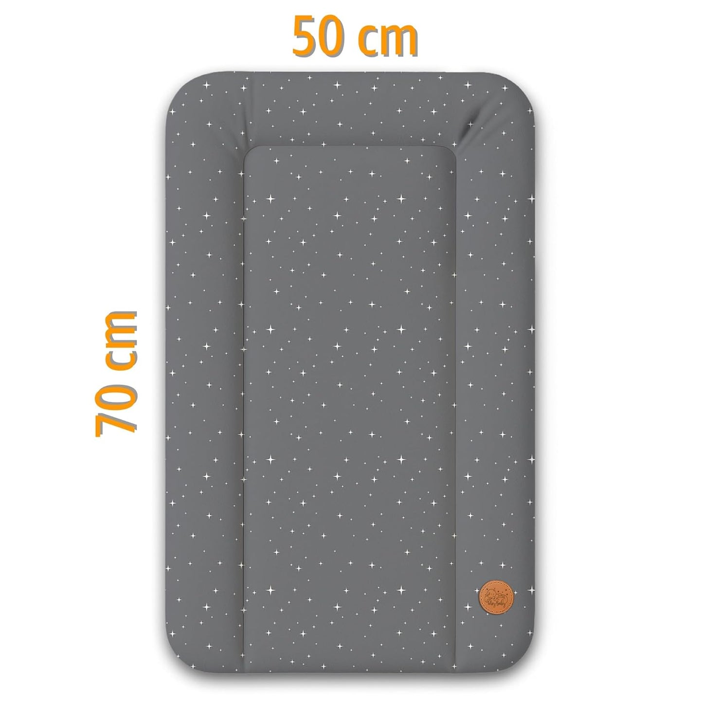 Wasserdichte Wickelauflage für Wickeltisch, Galaxie B Modell 2: 70 x 50 cm