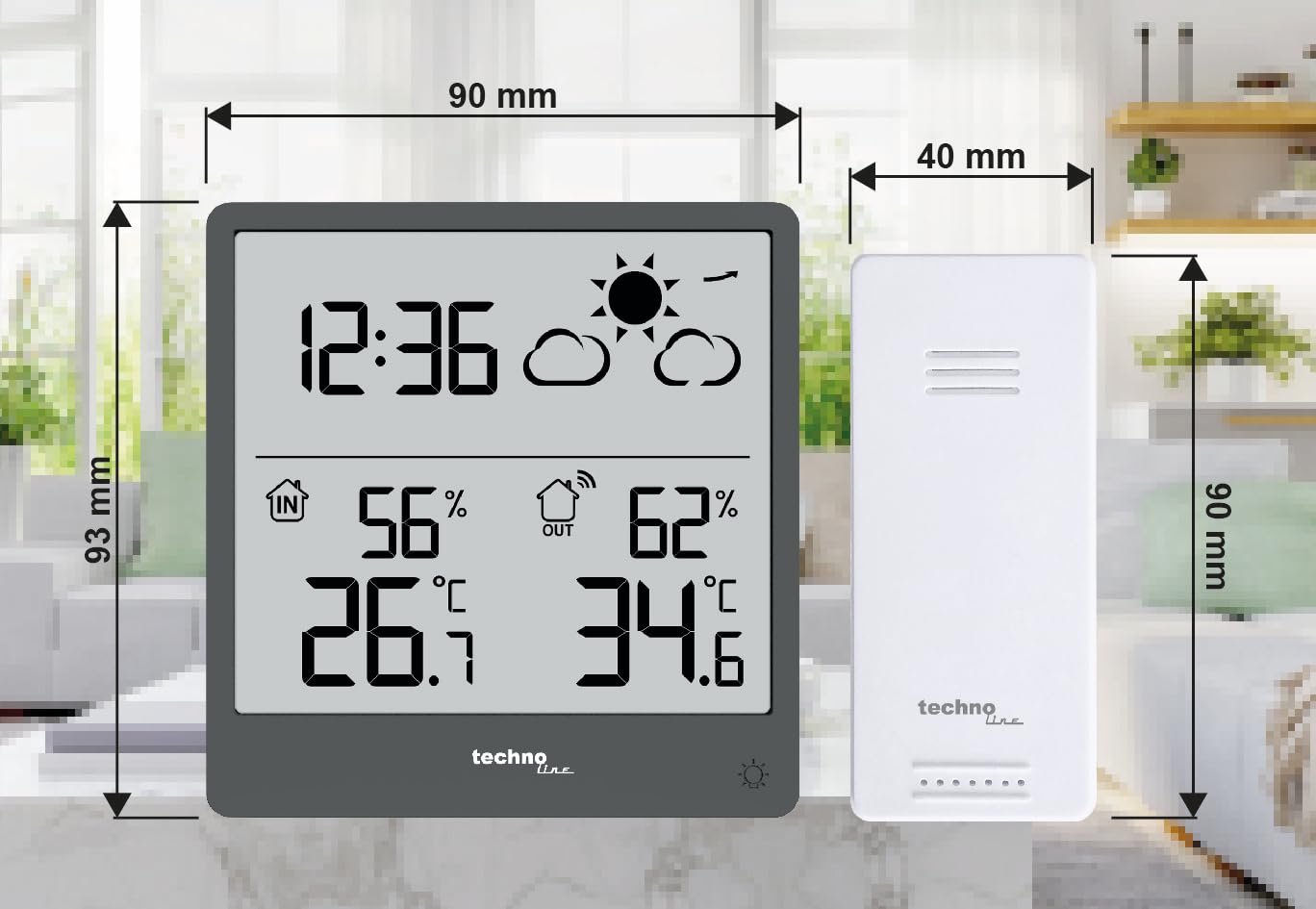 Moderne Wetterstation WS 9138