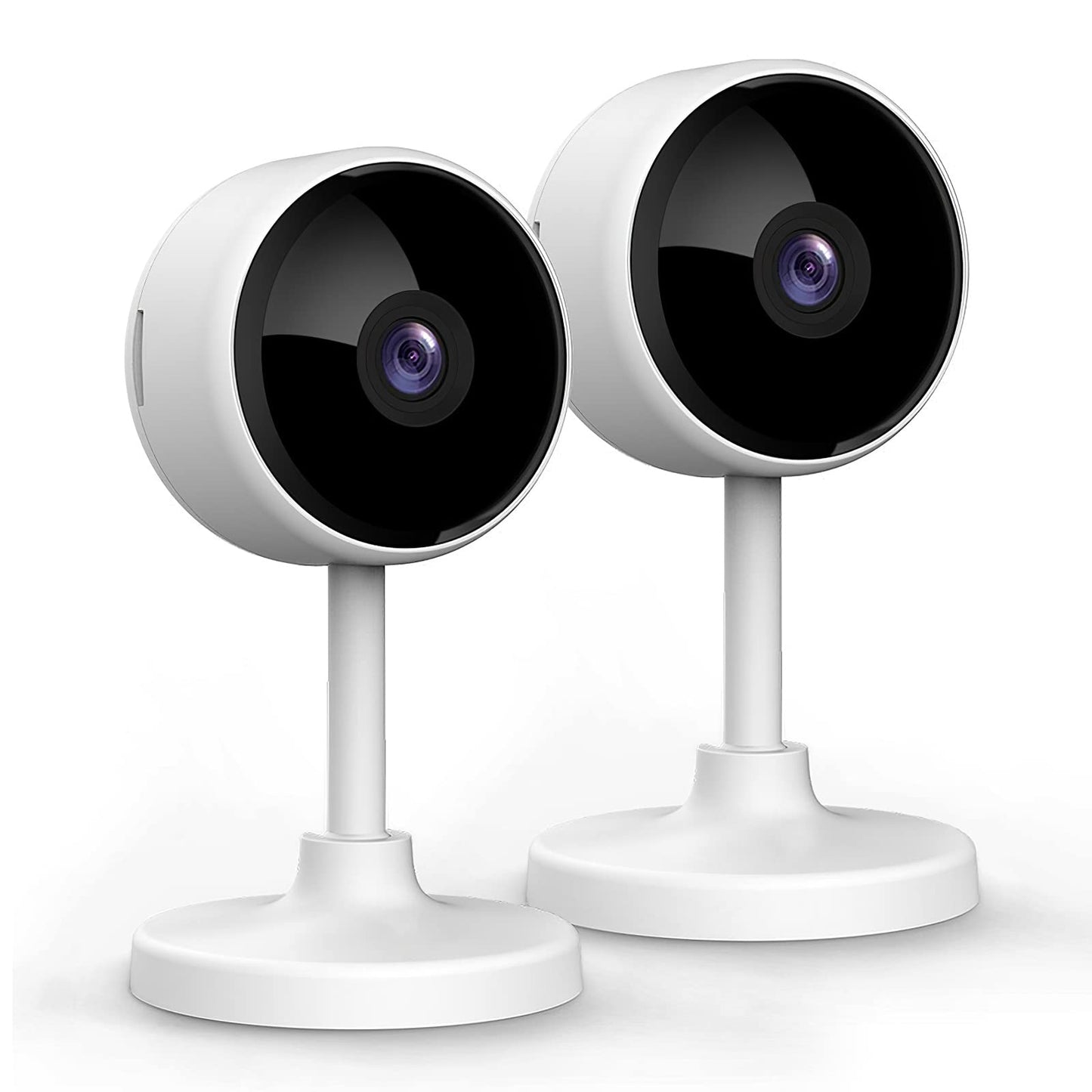 Überwachungskamera-Set mit Bewegungserkennung, 2 Stück-2.4GHz Weiss