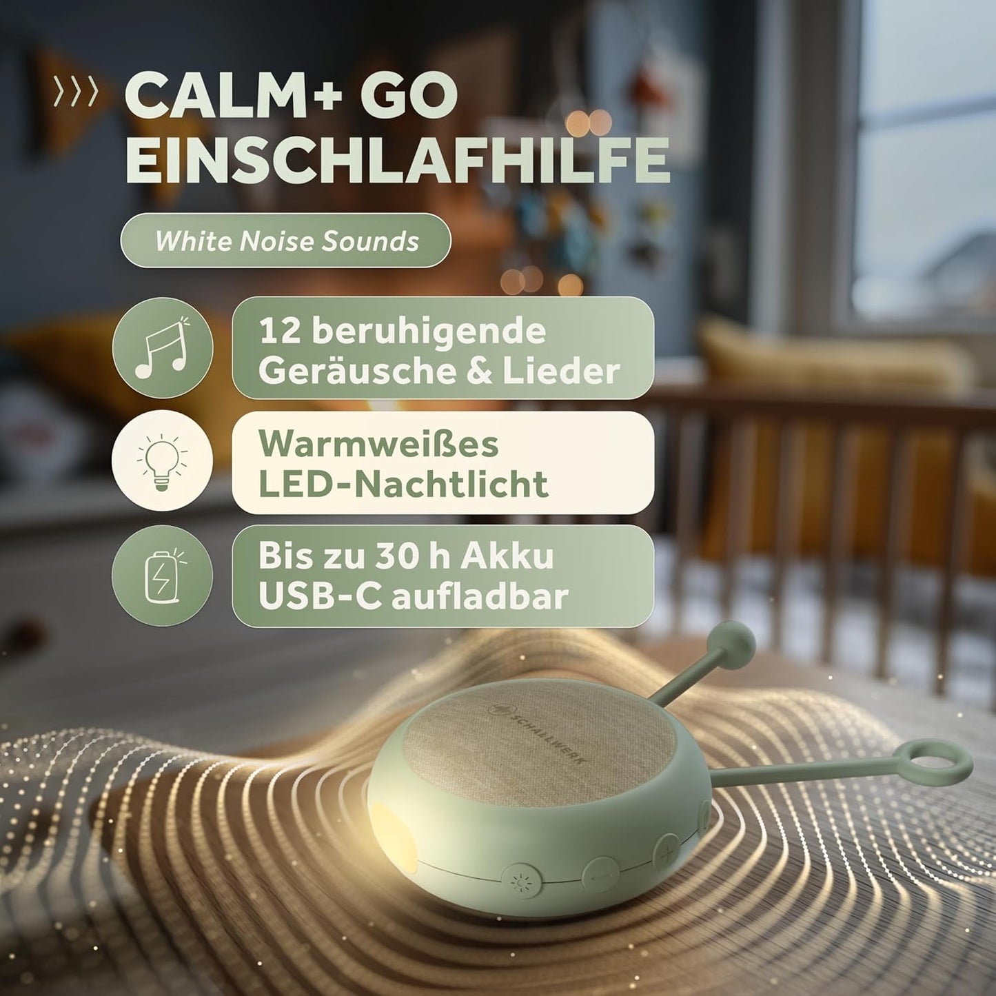 White-Noise-Maschine, Kiwi Green