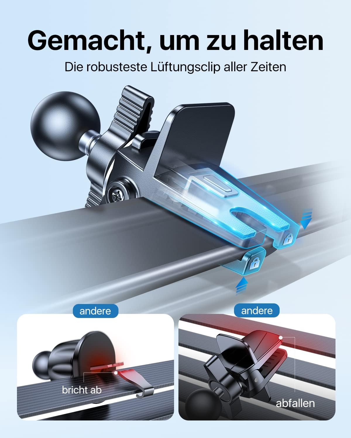 Handyhalterung, Standard Schwarz