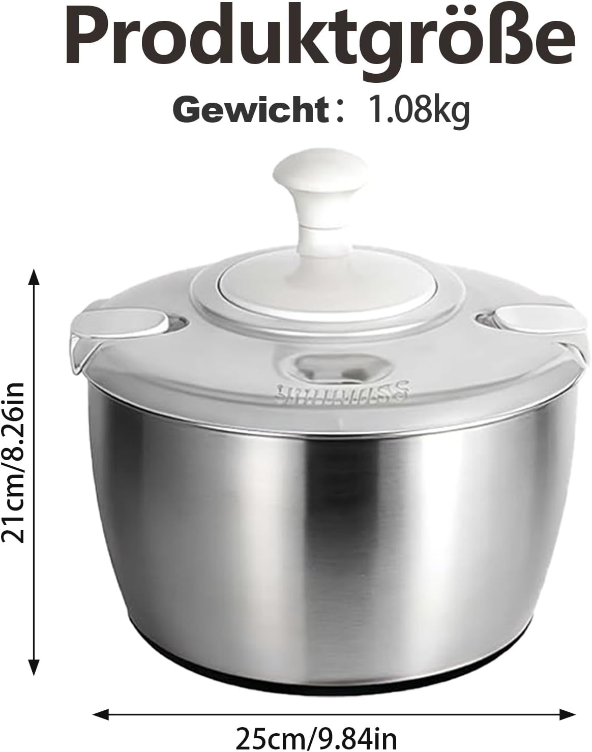 Salatschleuder, ABS-Kunststoff
