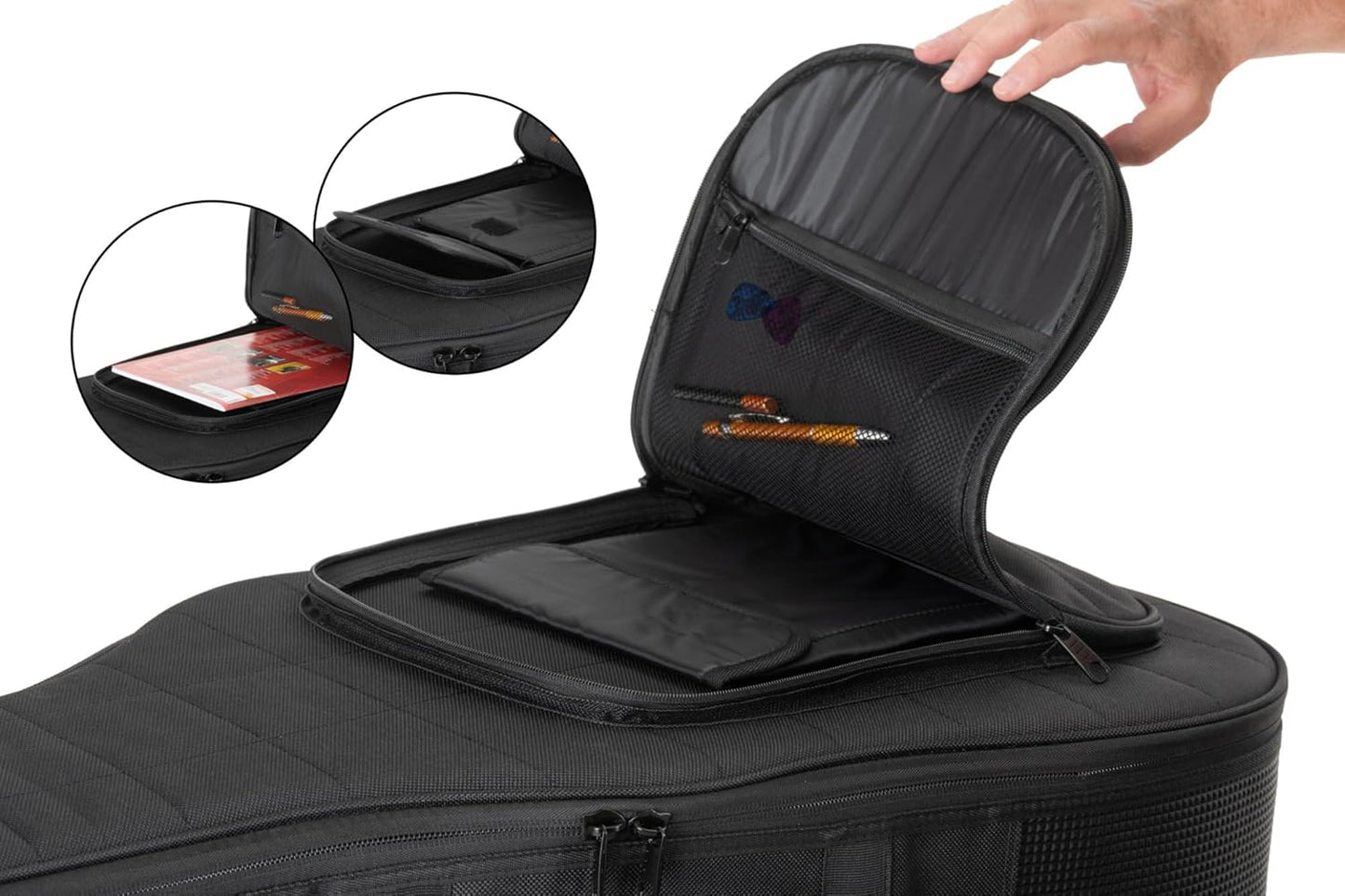 Westerngitarren-Gigbag mit Halsstütze