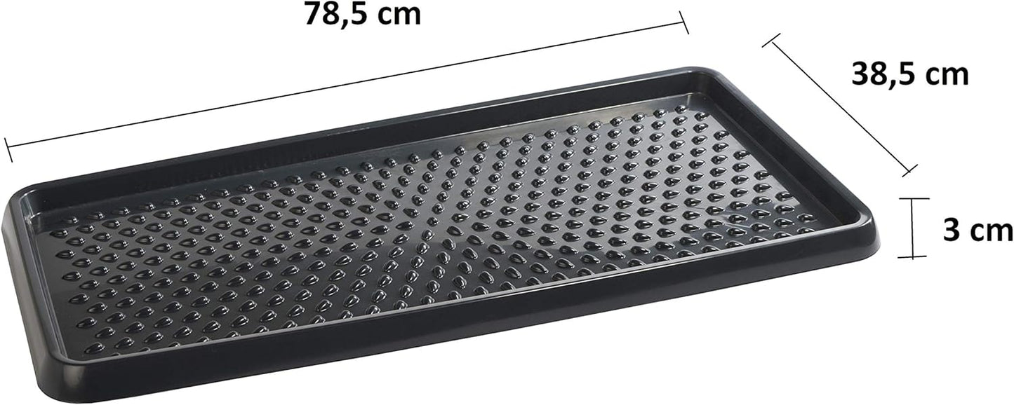 Schuhablage aus Kunststoff (1 Stück), Anthrazit 1-pcs.