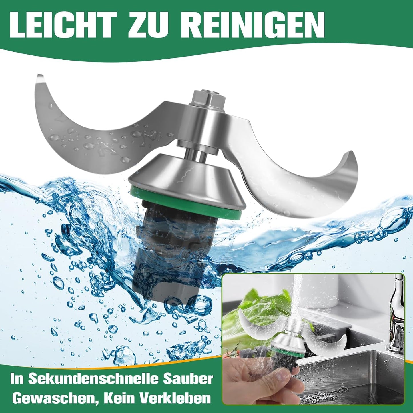 Knet-Teigmischer Ersatzmesser für Thermomix TM7/TM6/TM5, für TM6/TM5