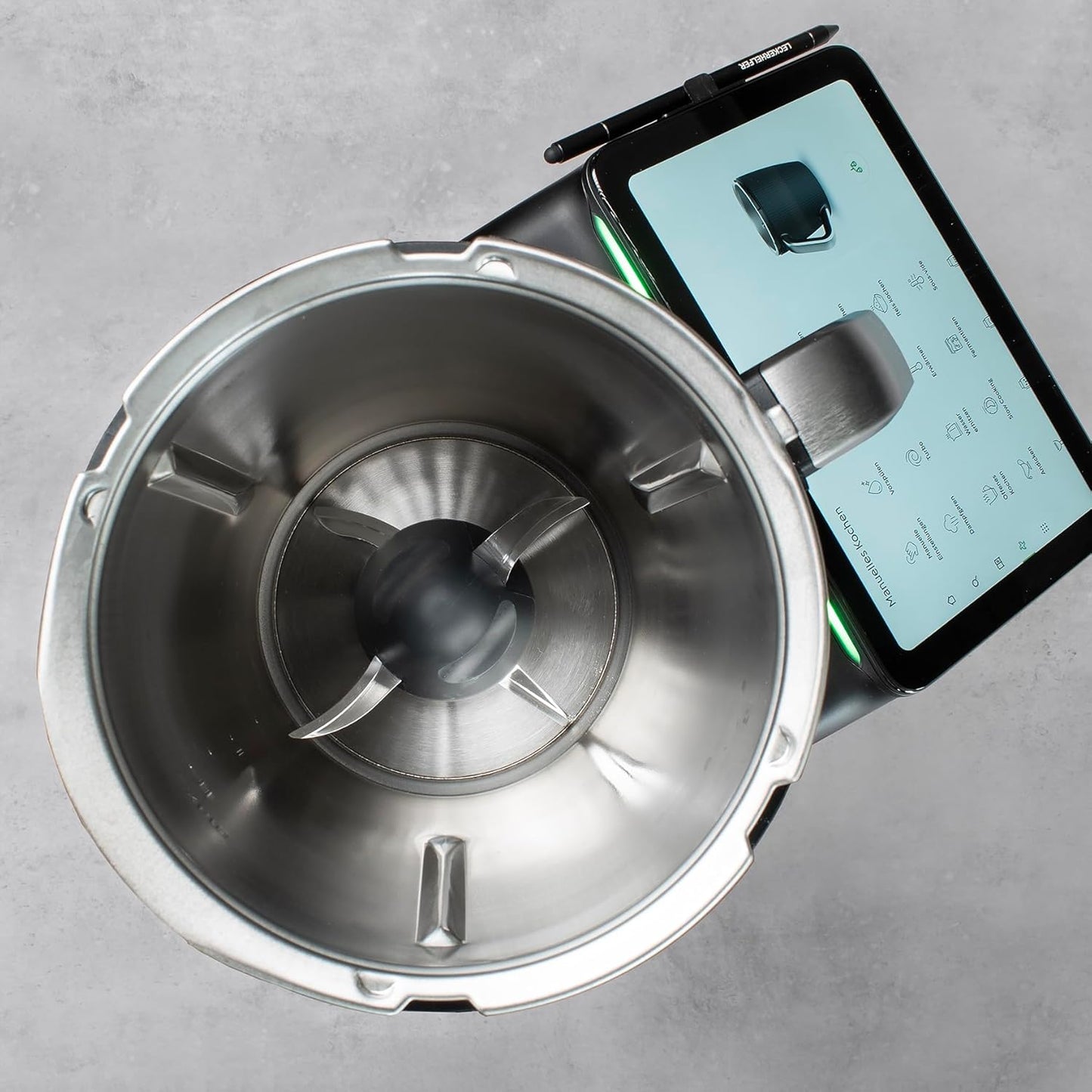 TeigPro Messerschutz / Teigrestevermeider für Thermomix TM5,TM6,TM7, Anthrazit-grau