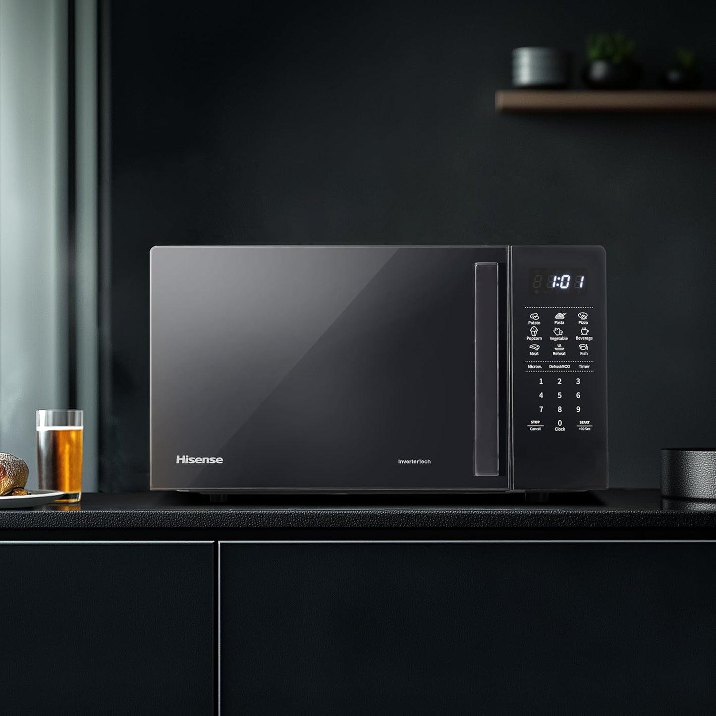 Mikrowelle H20MOBS4HI (20 L), 20 L Digitale Steuerung Mit InverterTech
