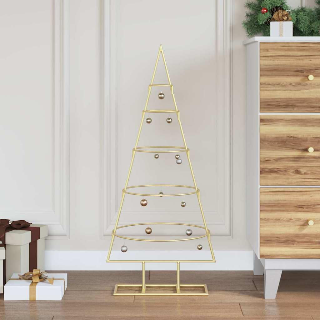 Minimalistischer Weihnachtsbaum, 90 cm Gold