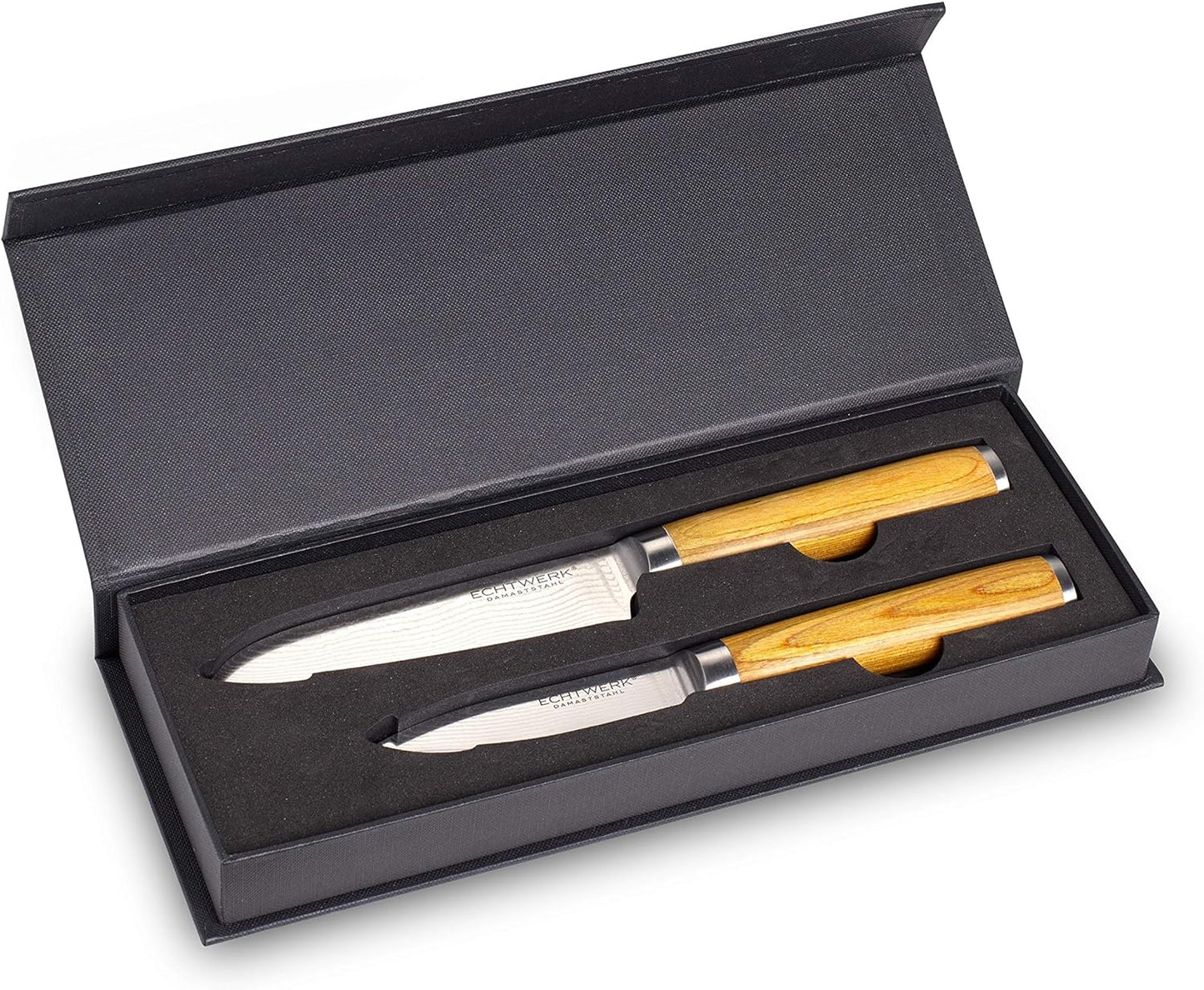 2er Set Santokumesser, Heller Griff