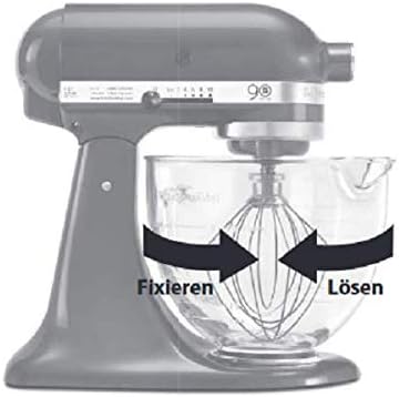 Glas-Rührschüssel für Küchenmaschine, Single