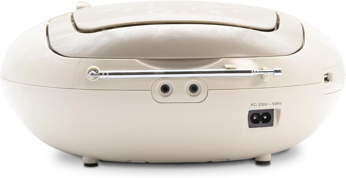 Tragbarer CD-Player, Beige