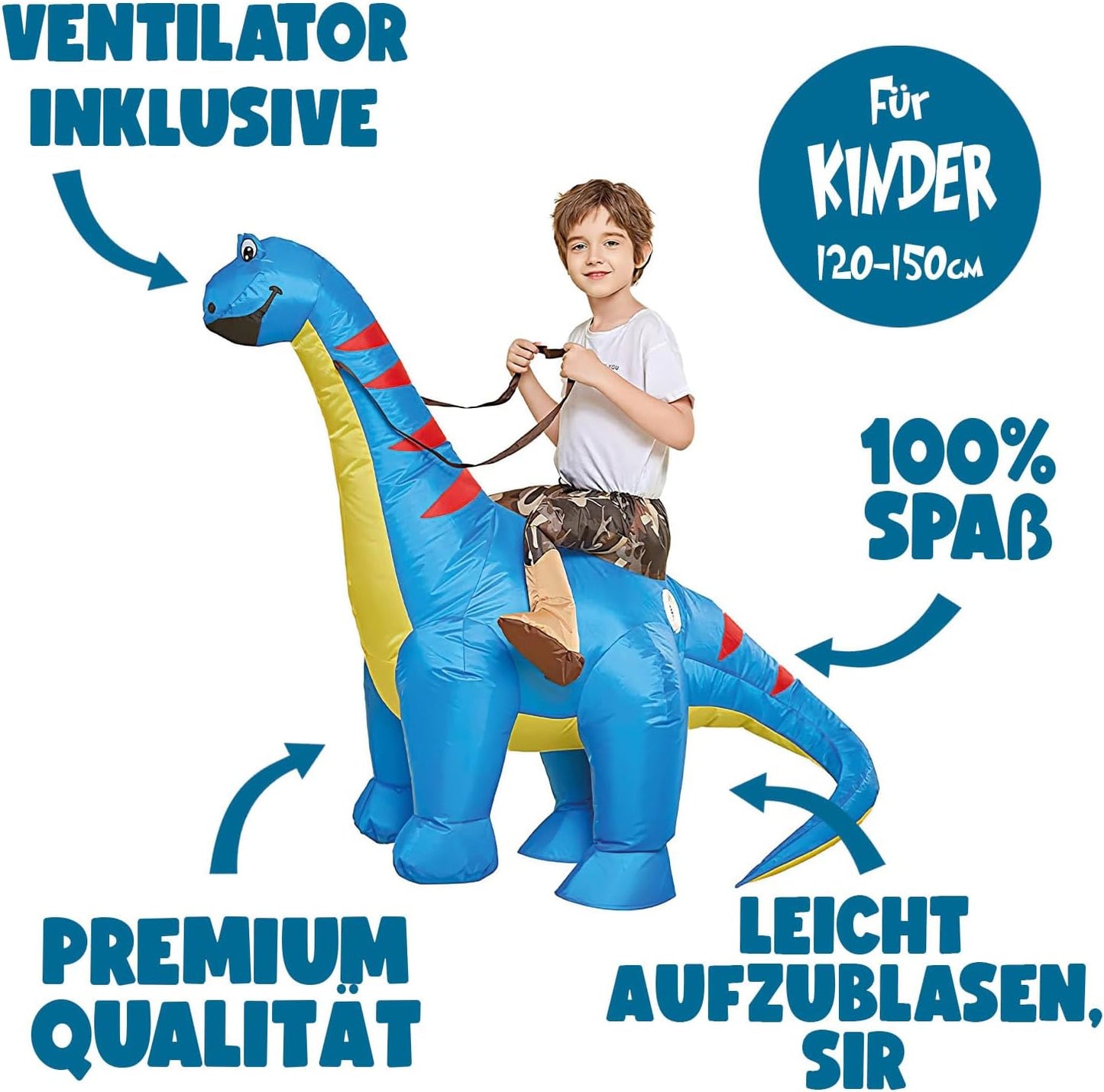 Aufblasbares Dinosaurier-Kostüm, Diplo