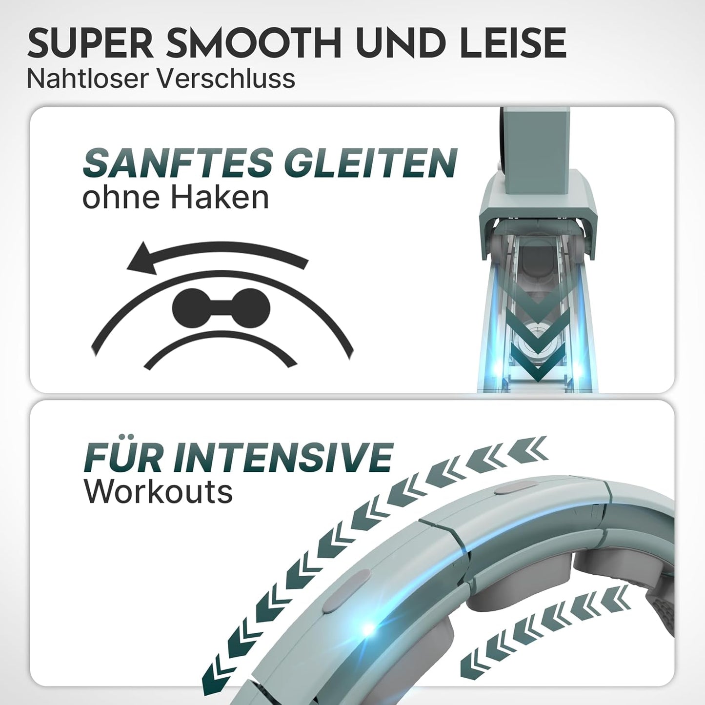 Smart Hula Hoop Reifen mit integriertem Tracking, Sky Blue