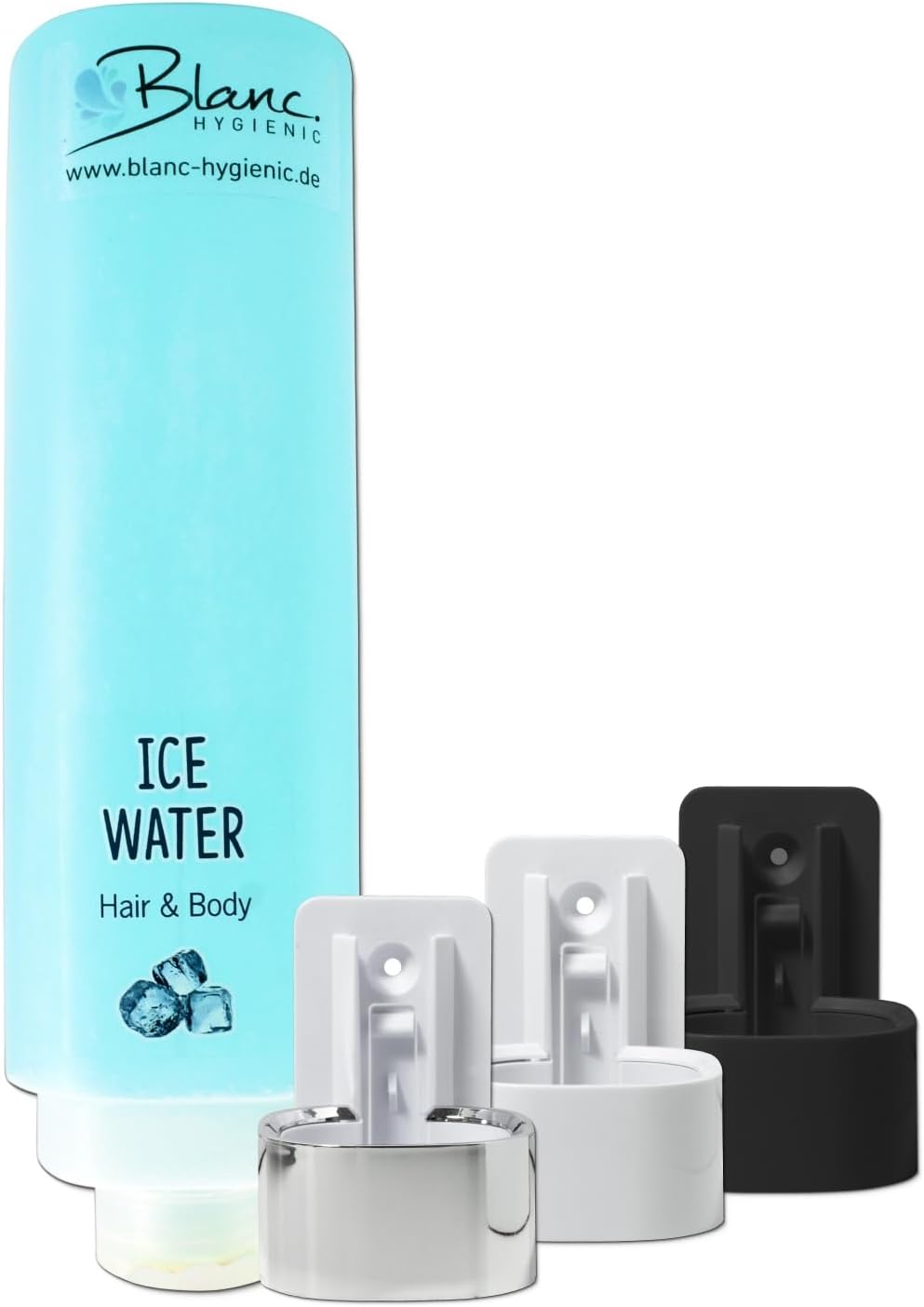 Shampoo-Duschgel-Set mit Halterungen (16-teilig), frisch ohne Wandhalterung