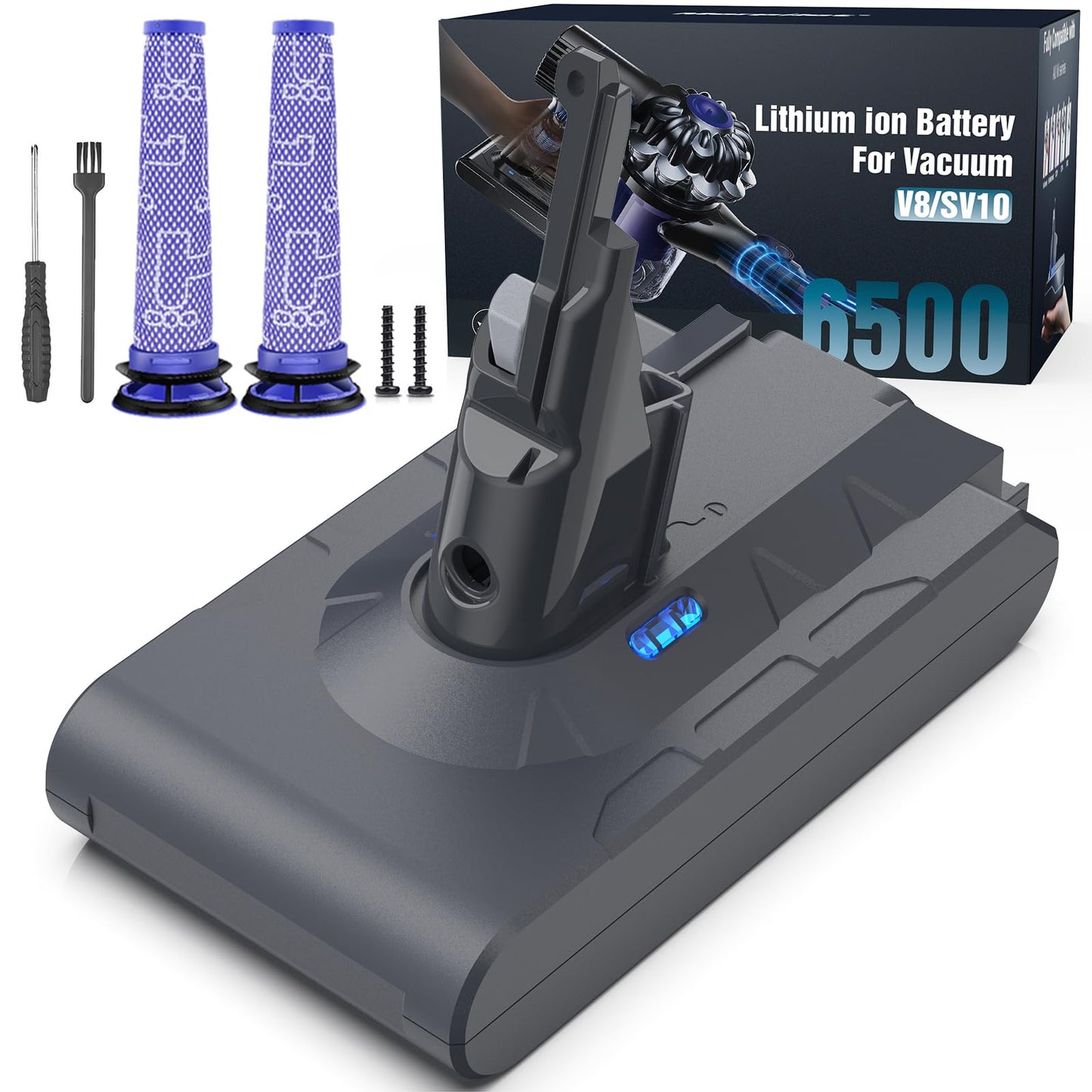 Ersatzakku für Dyson V8 Staubsauger, V8 6.5Ah-1