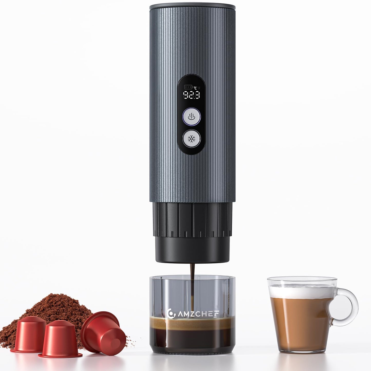 Tragbare Espressomaschine mit Akku & USB-C, Green