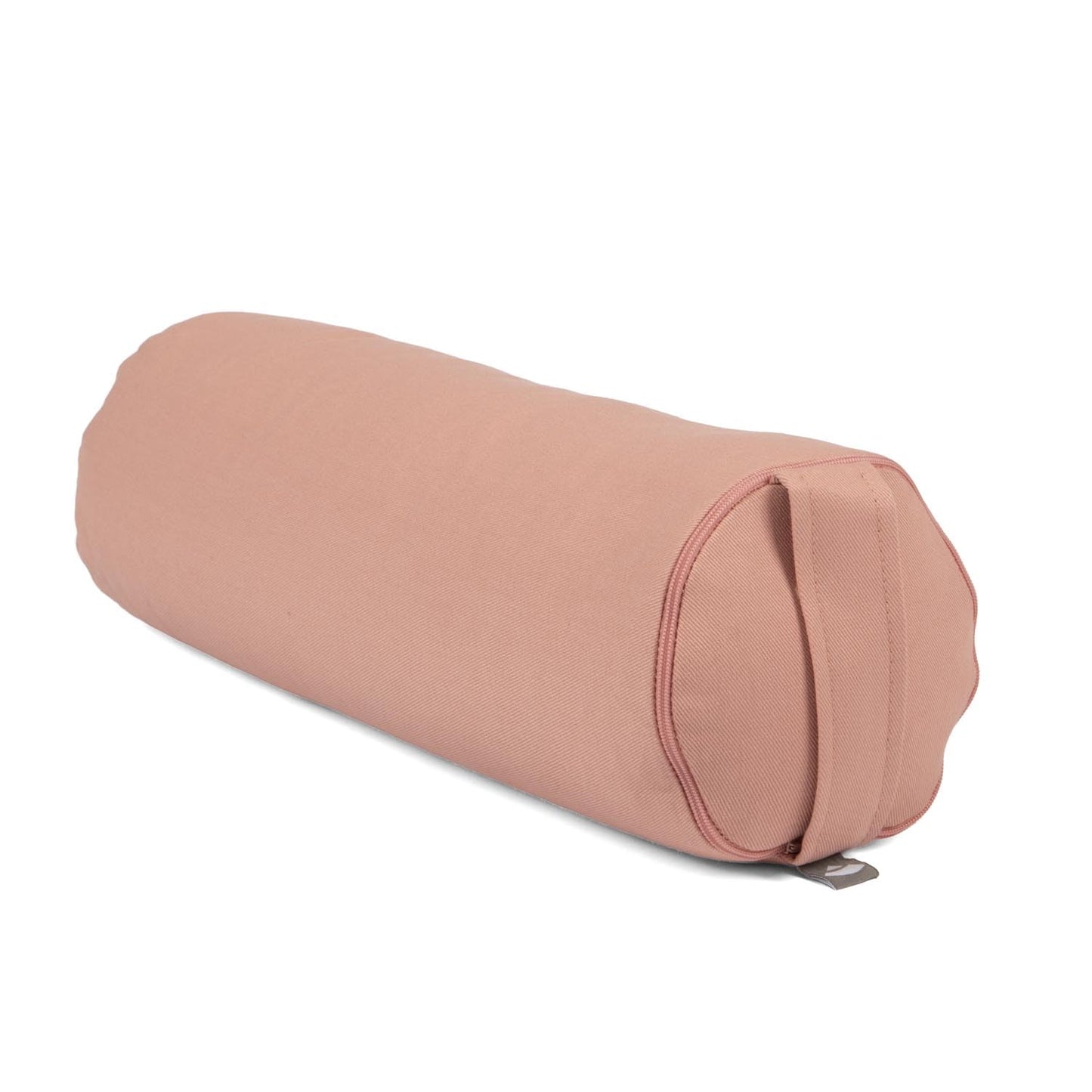 Mini Yogabolster mit Buchweizenfüllung und abnehmbarem Bezug, Rosé