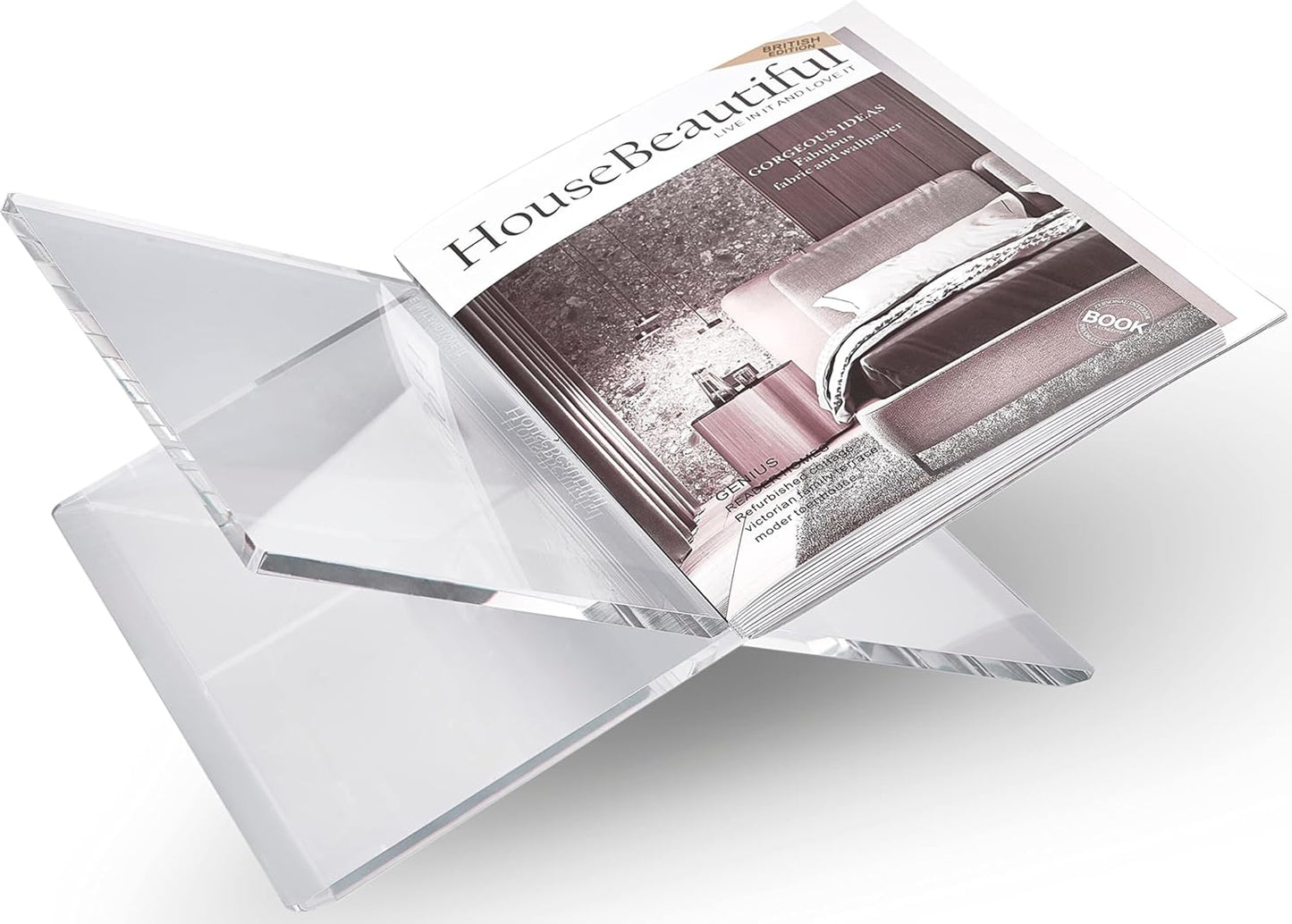 Transparenter Buchständer, Transparent