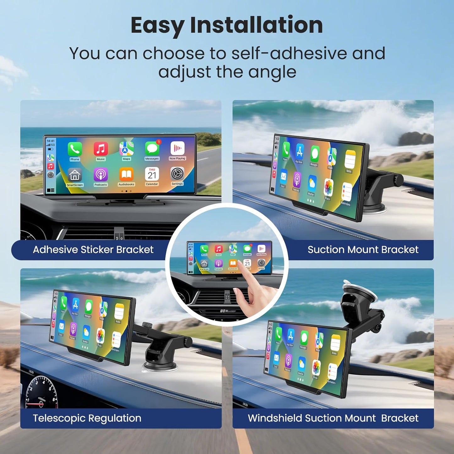P1 Carplay Display mit Dashcam & Navigation, P1