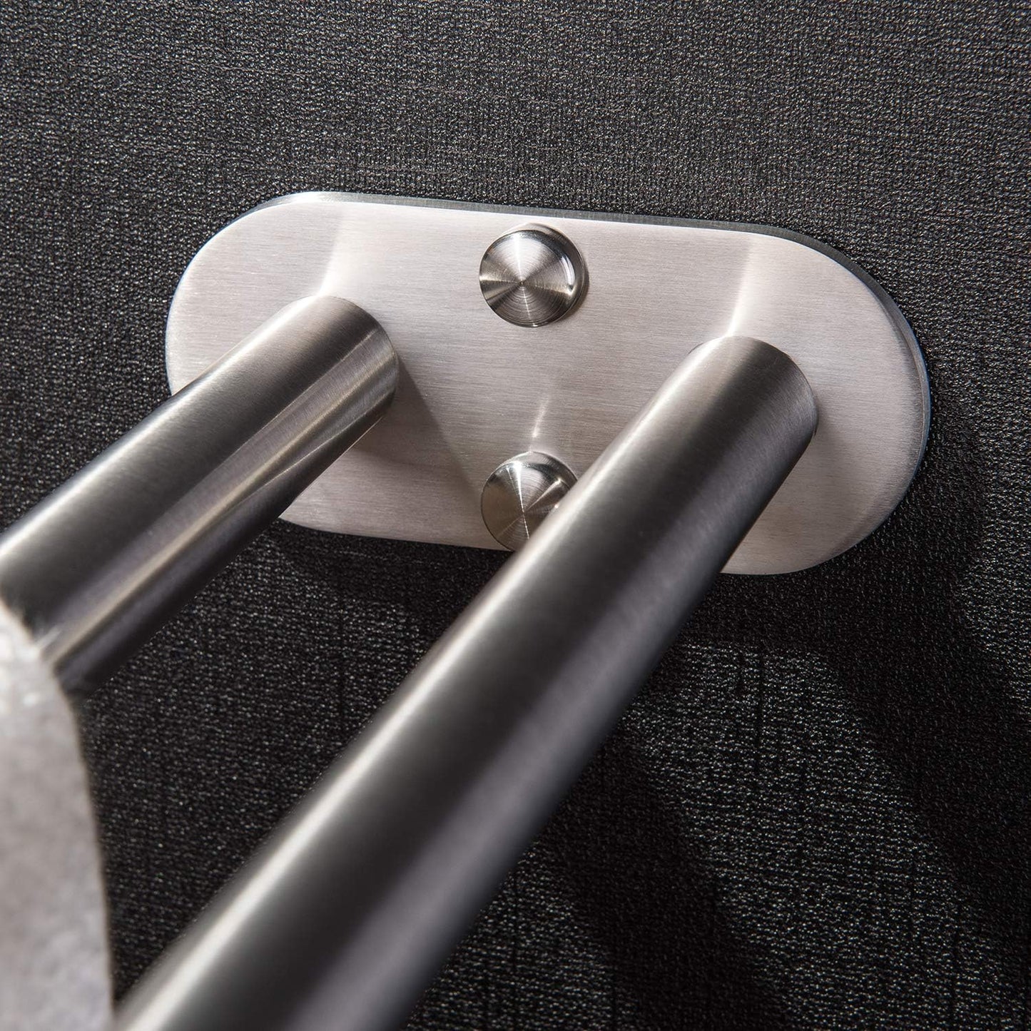 Zweiarmiger Handtuchhalter, Silber