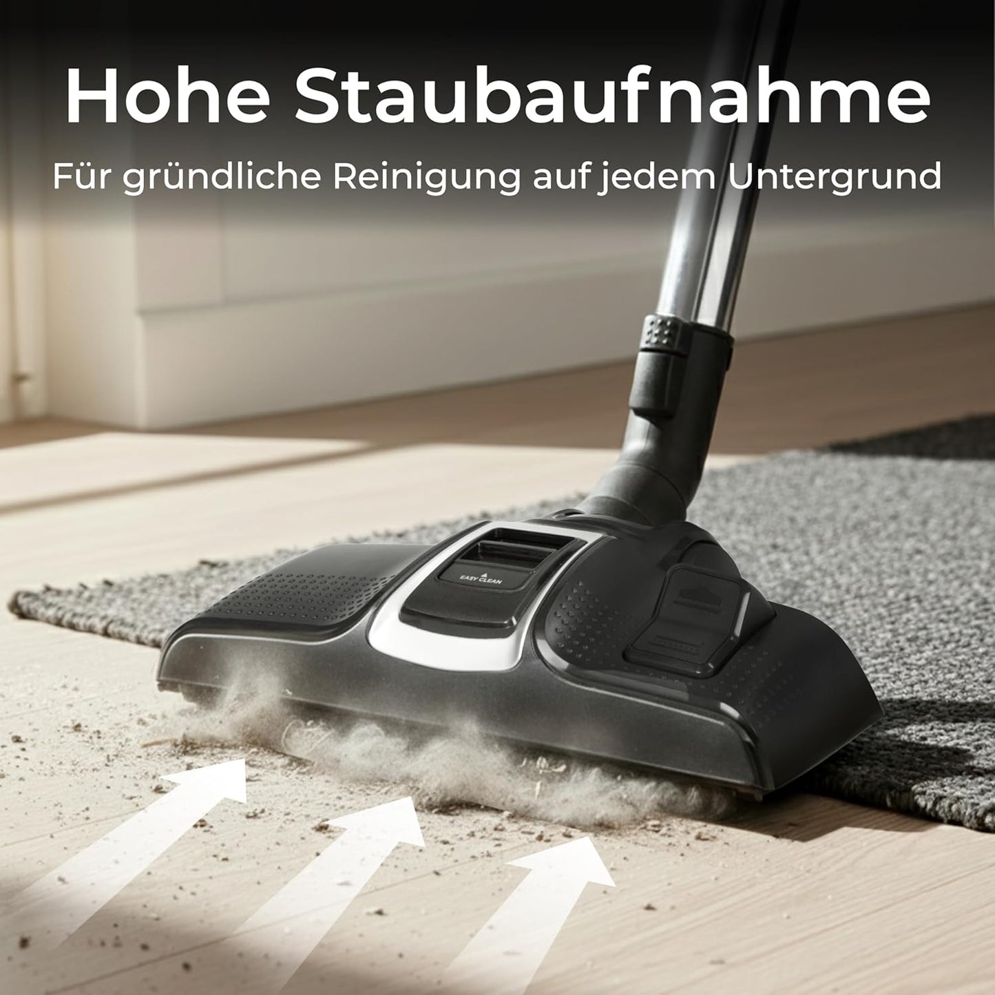 Beutelloser Staubsauger mit HEPA H12 Filter, 850W