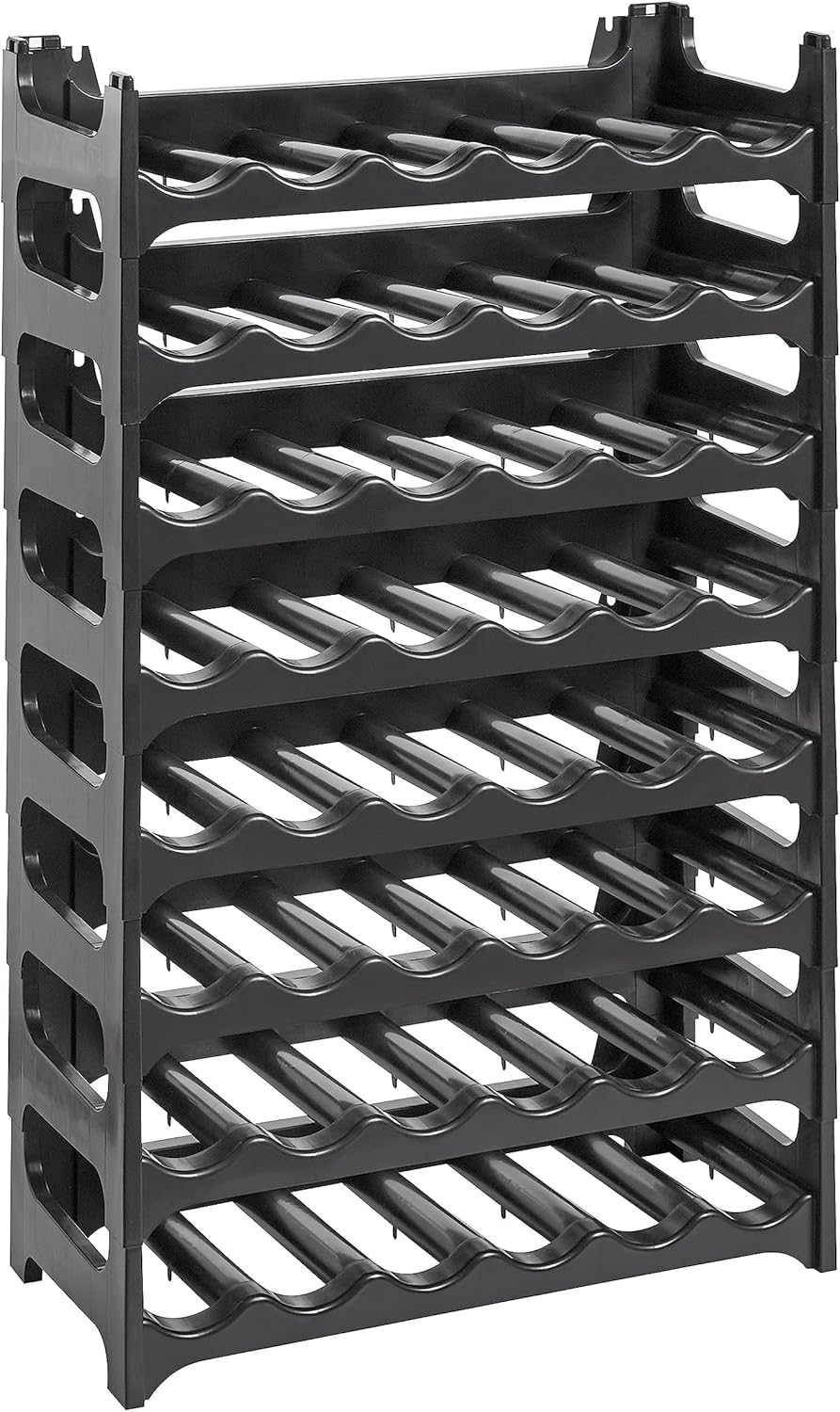 Modulares Flaschenregal für 48 Weinflaschen, 8 Module für 48 Flaschen