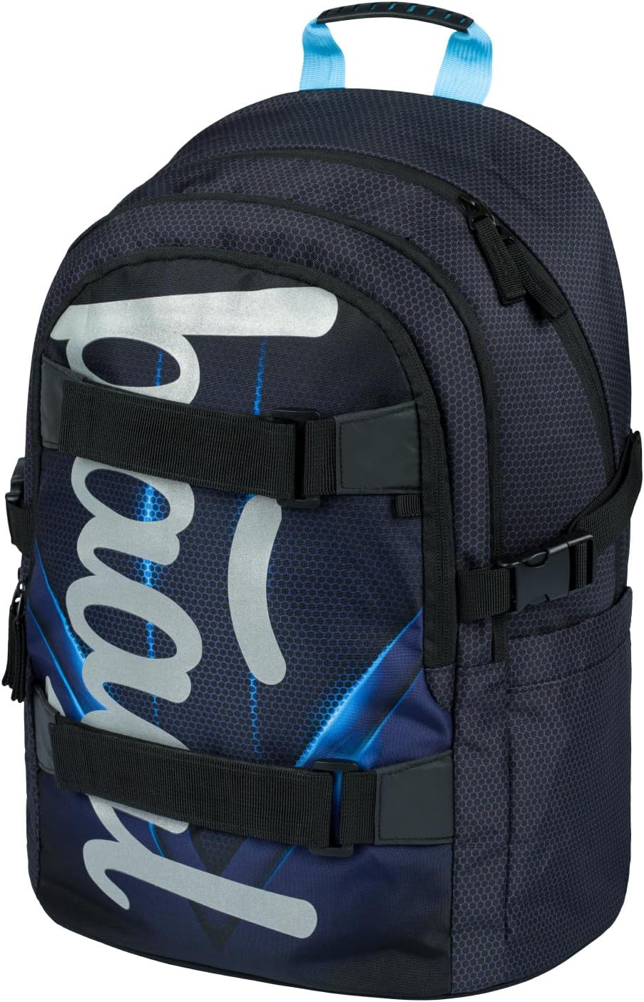 Schulrucksack-Set für Grundschule (3-teilig), Skate Bluelight