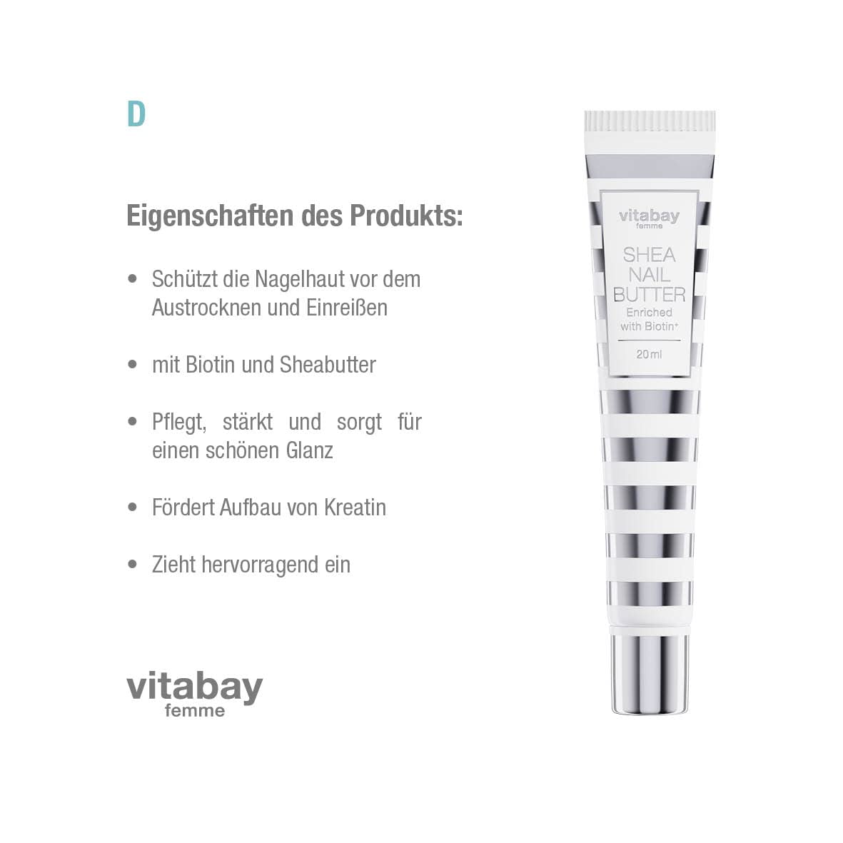 Sheabutter Nagelcreme (2 Stück), 2 x Shea Nail Butter