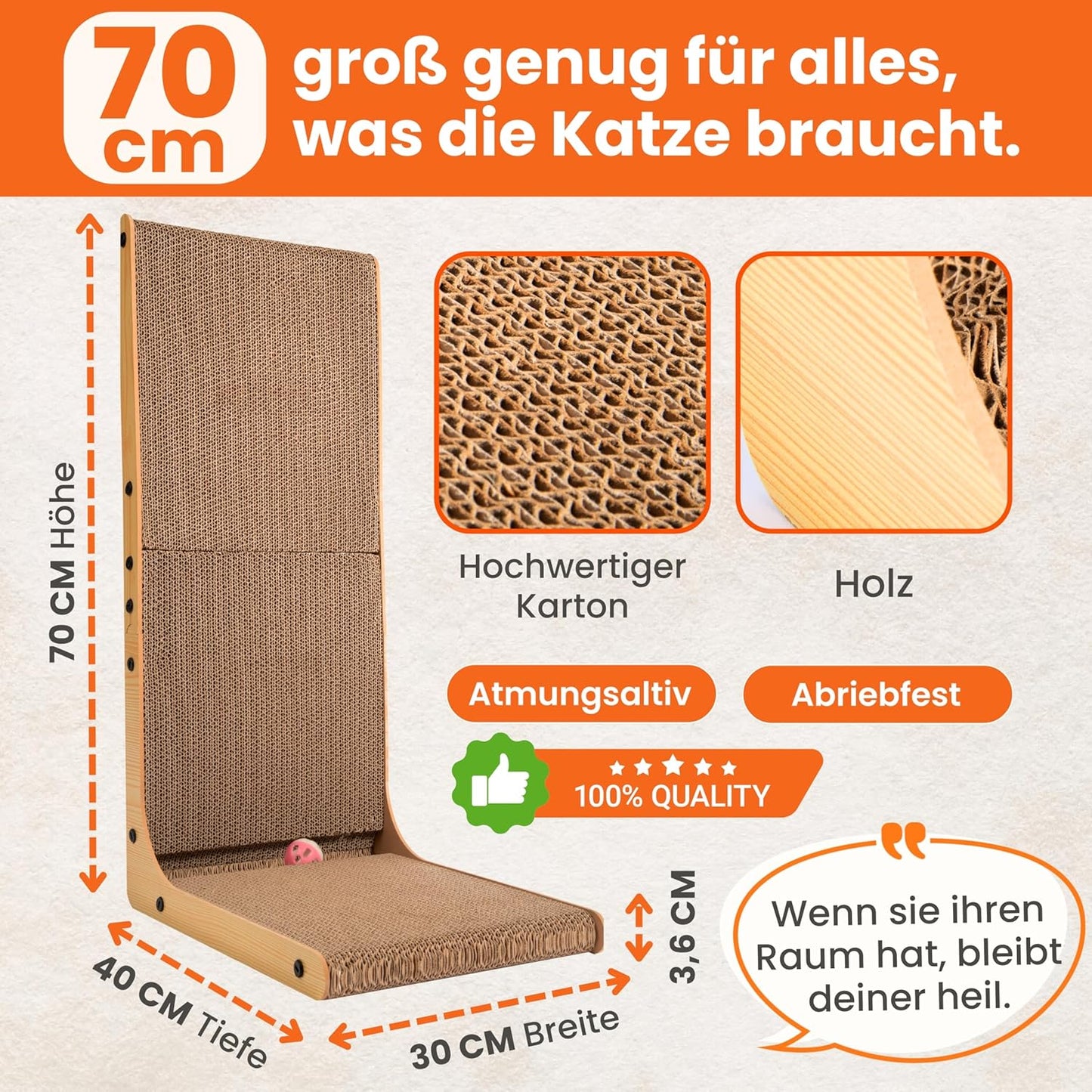 Kratzbrett mit Ballspielzeug