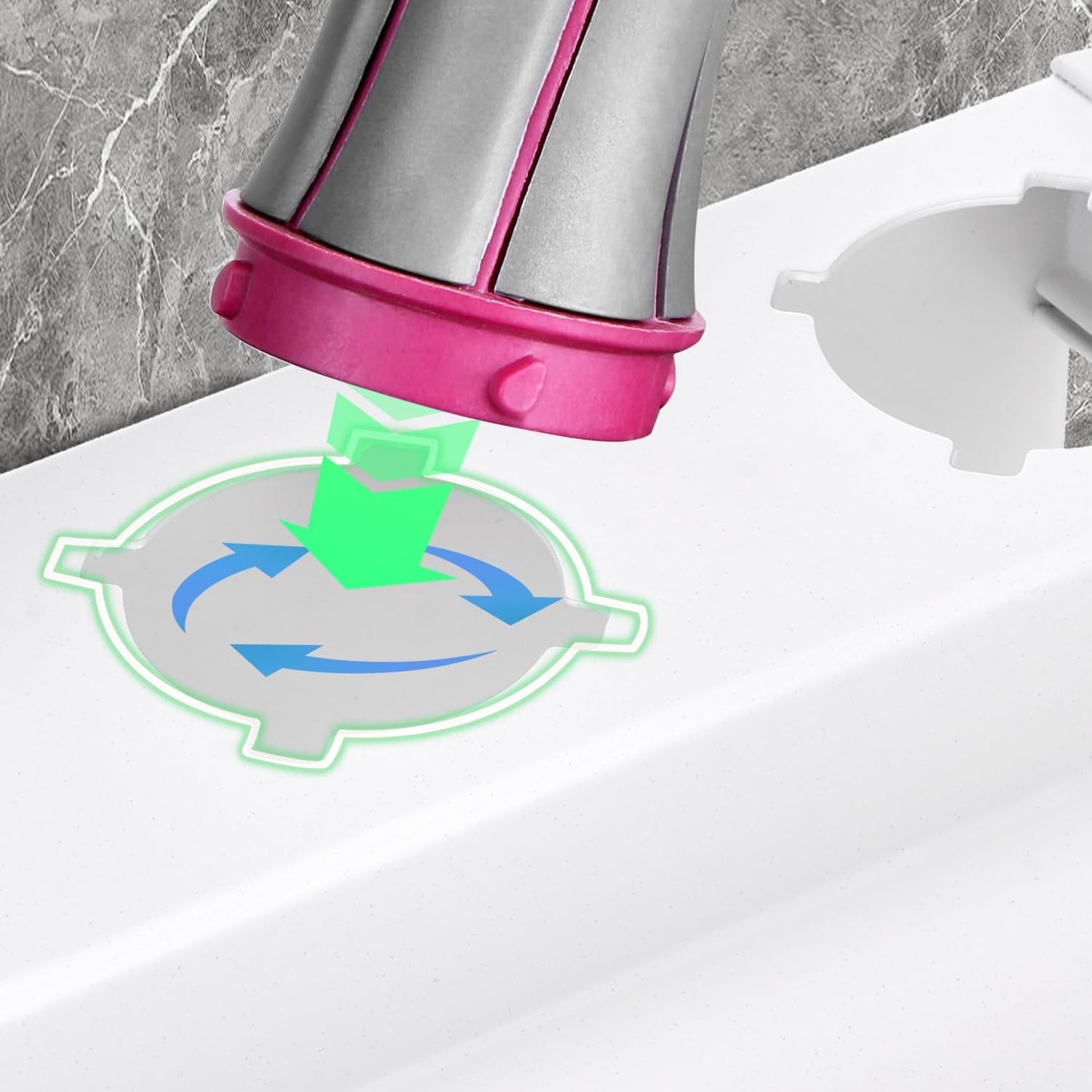 Föhn-Wandhalterung für Dyson Airwrap, Weiß