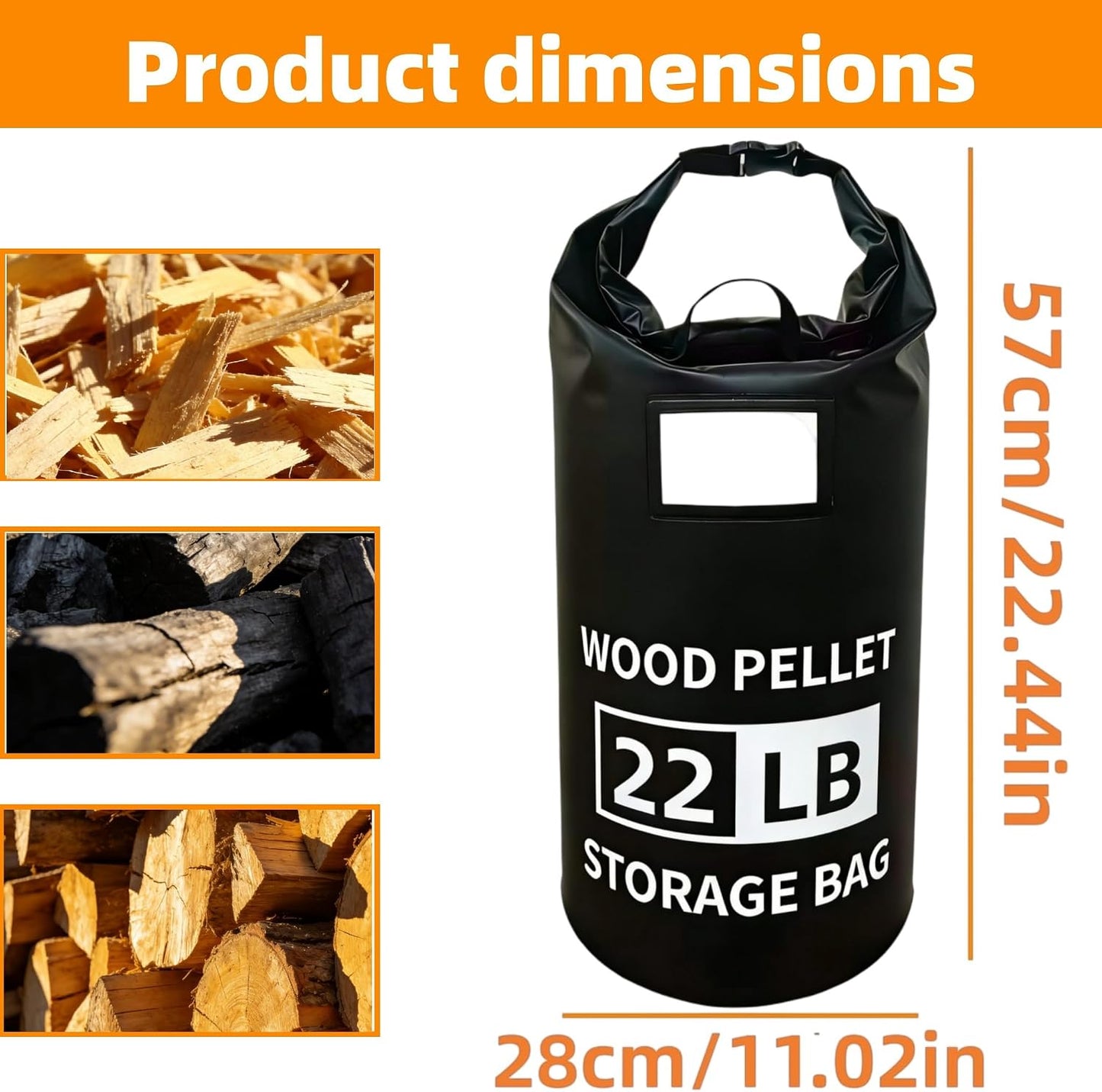 Holzpellet-Aufbewahrungsbehälter 10 kg wasserdicht