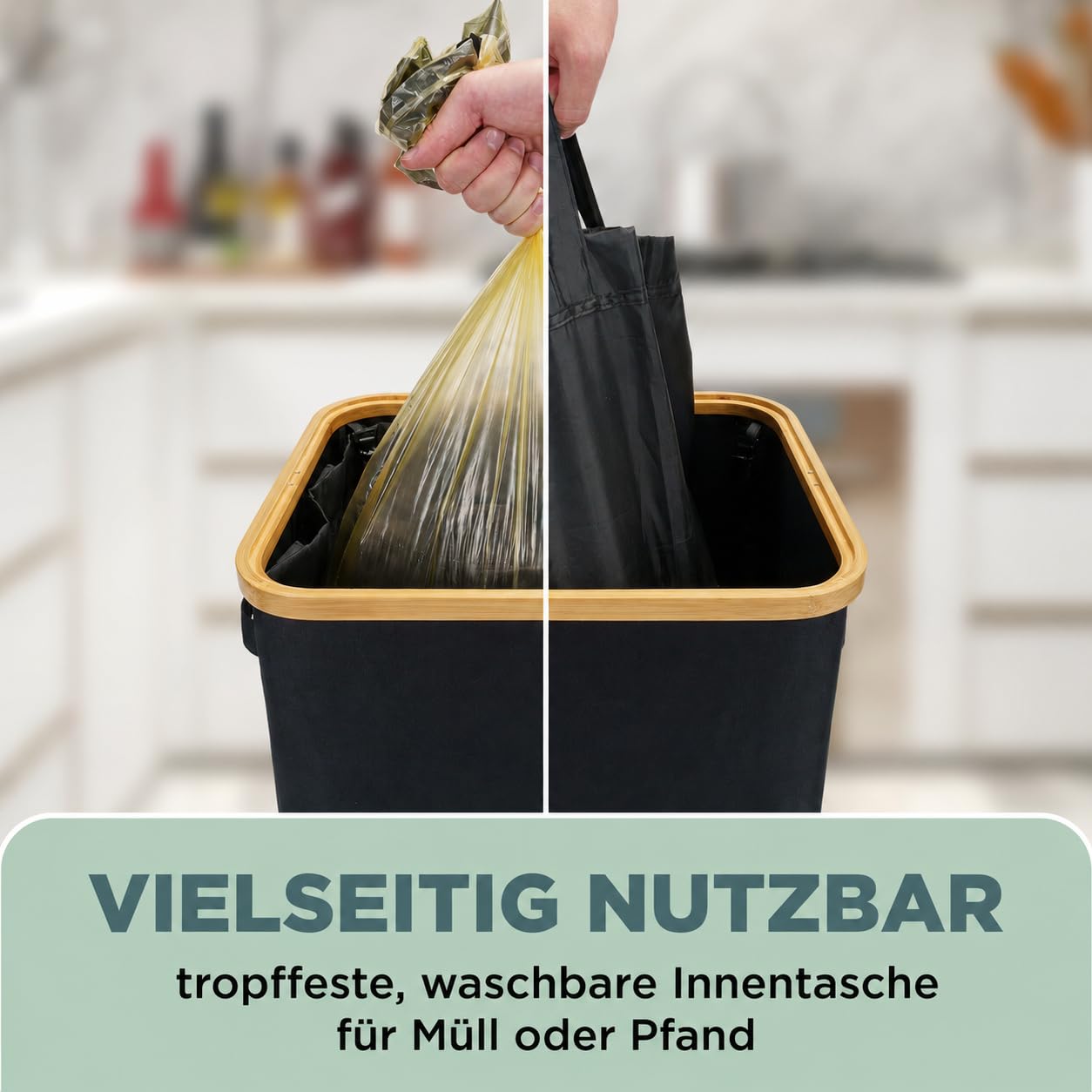 Müllsackständer mit Deckel