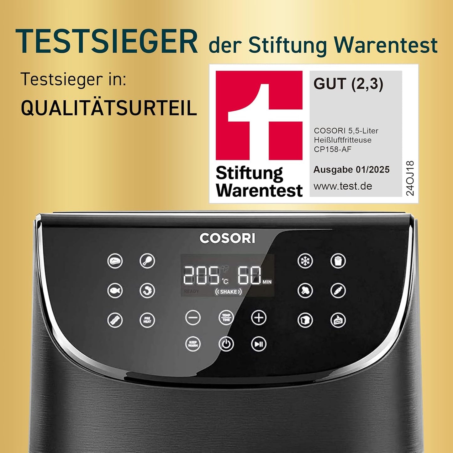 Heissluftfritteuse, 5,5 L