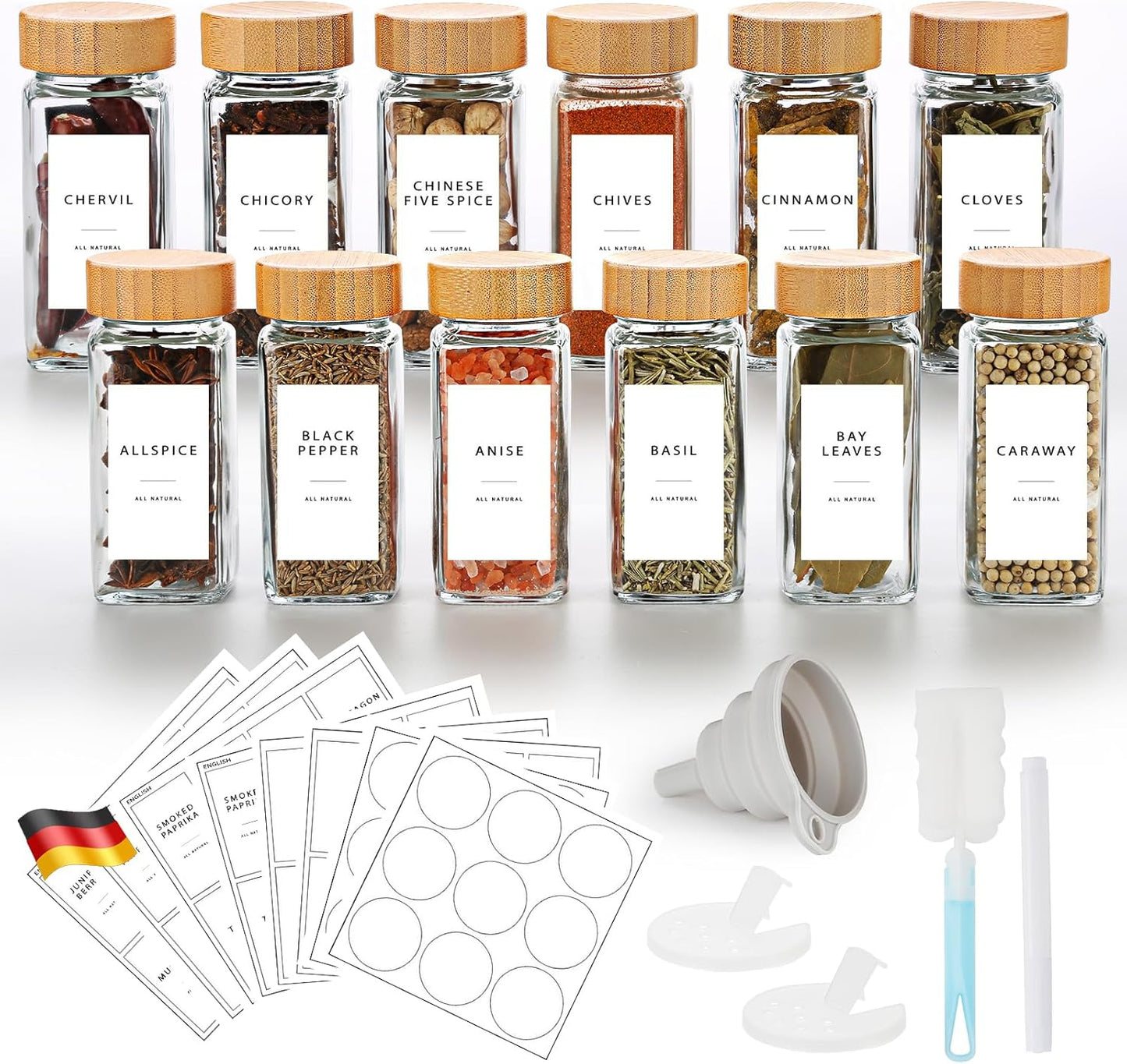 Gewürzgläser-Set, 12er Set