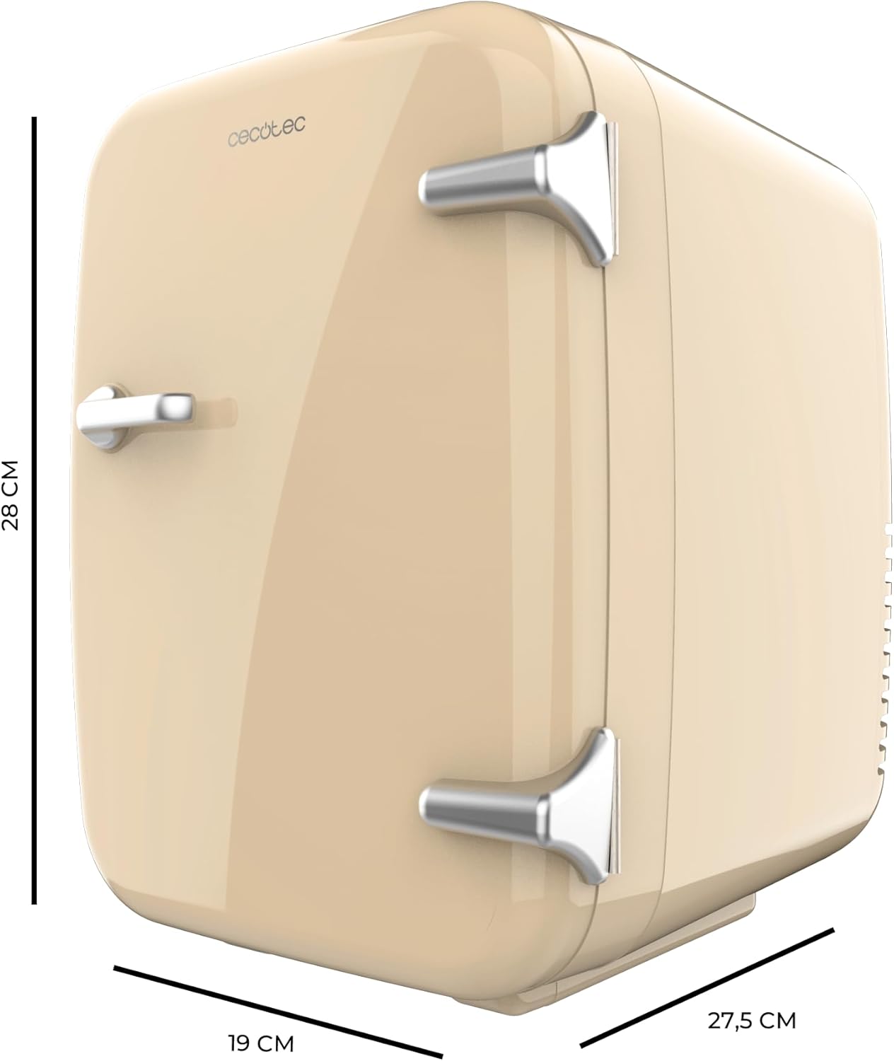 Mini-Kühlschrank Bolero mit Heizfunktion, 4 L | Habana Beige