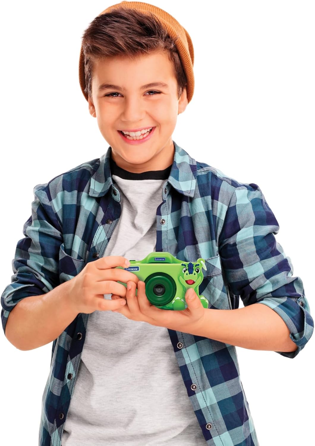 4-in-1 Kinderkamera Dinosaurier DJ078DINO mit Schutz & MP3-Funktion, Dinosaurier