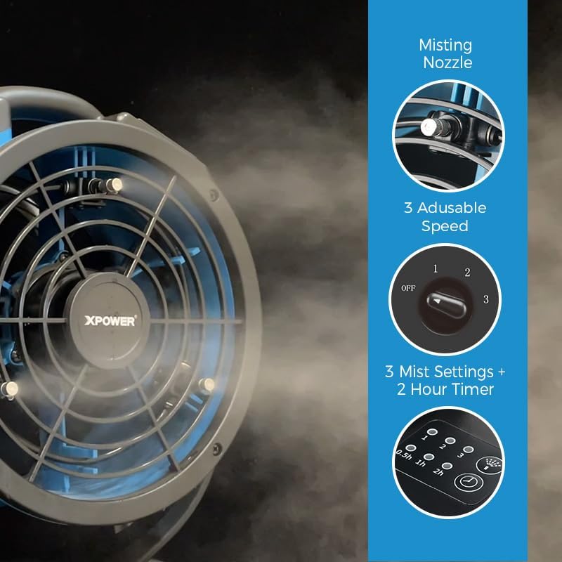 Misting Ventilator für Aussenbereich FM-68W, Fm-68w