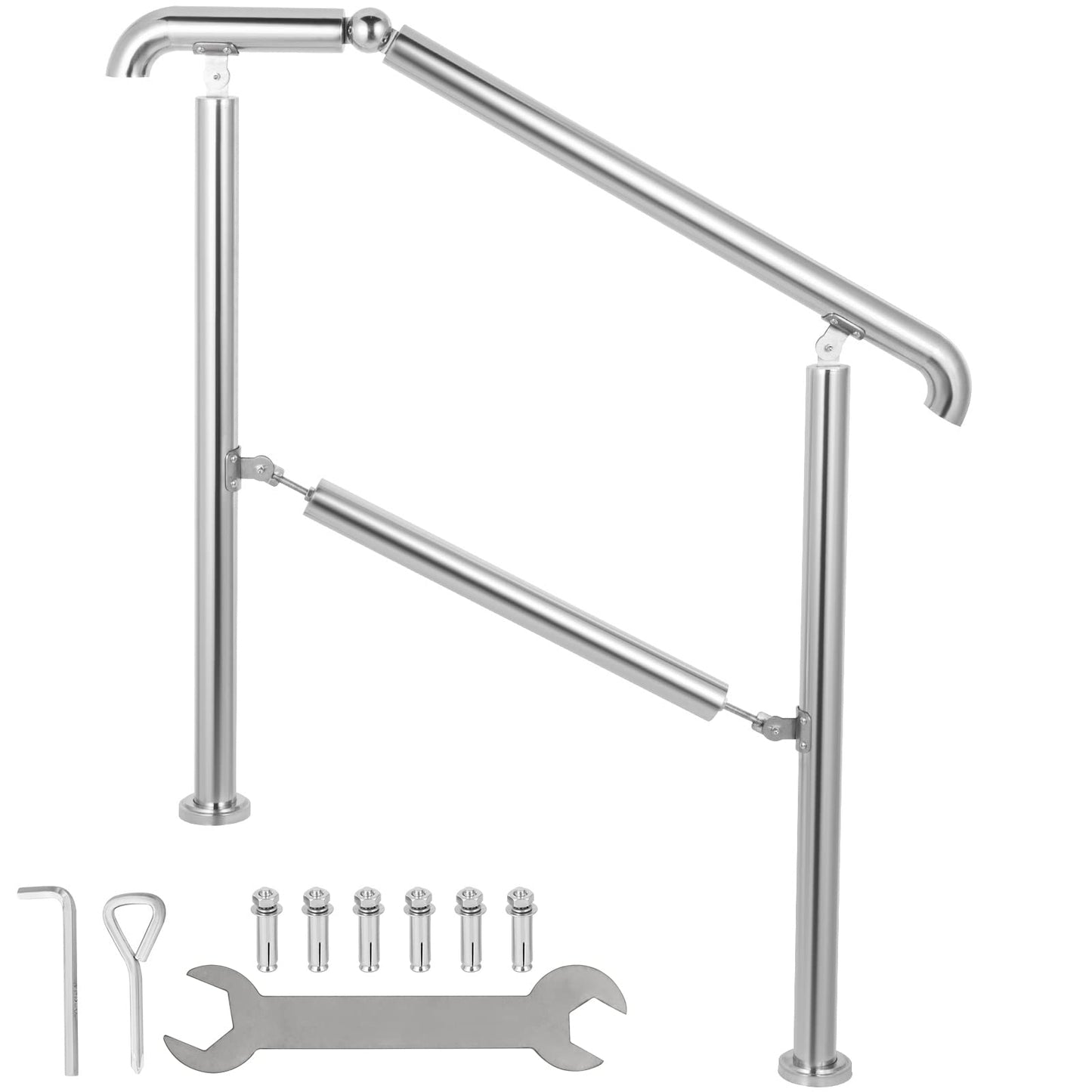 Handlauf für 5 Stufen mit verstellbarem Winkel, 5 Step