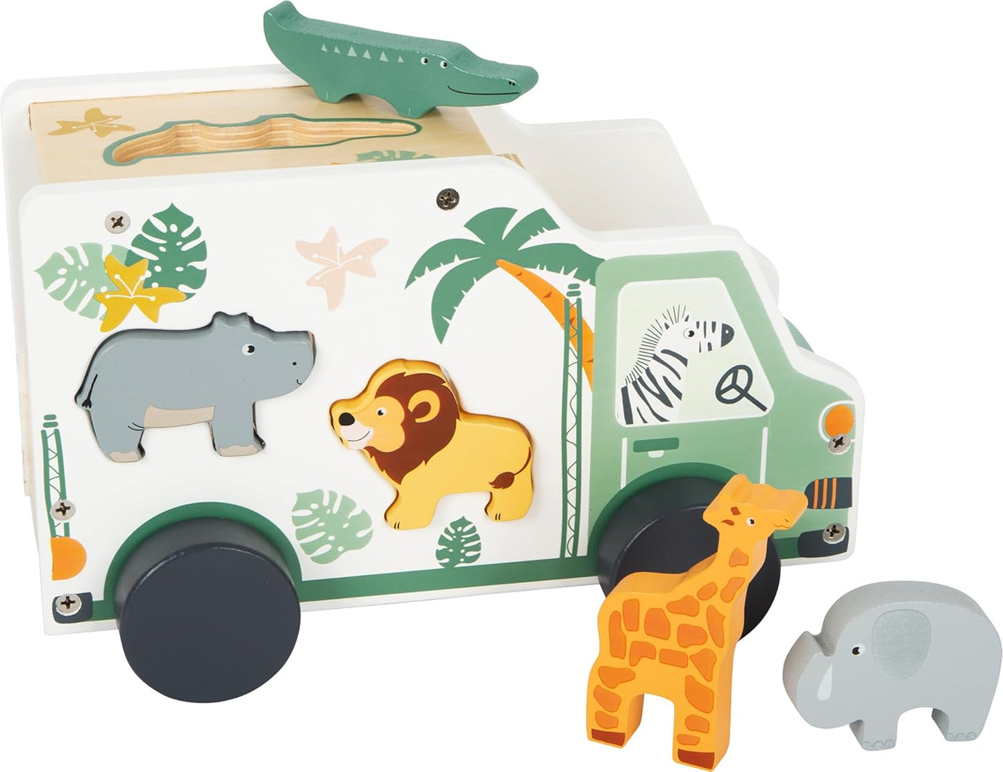 Steckspiel Safari-Auto mit Figuren, Steckspiel Auto