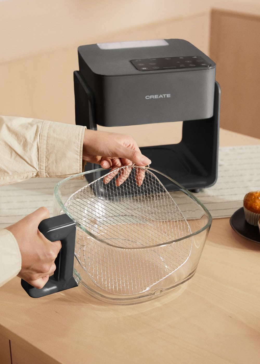 Air Fryer Mist, 4,2L Schwarz