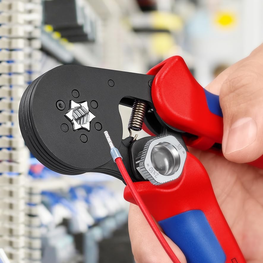 Selbsteinstellende Crimpzange für Aderendhülsen, Hexagonal-Crimp automatisch Standardverpackung