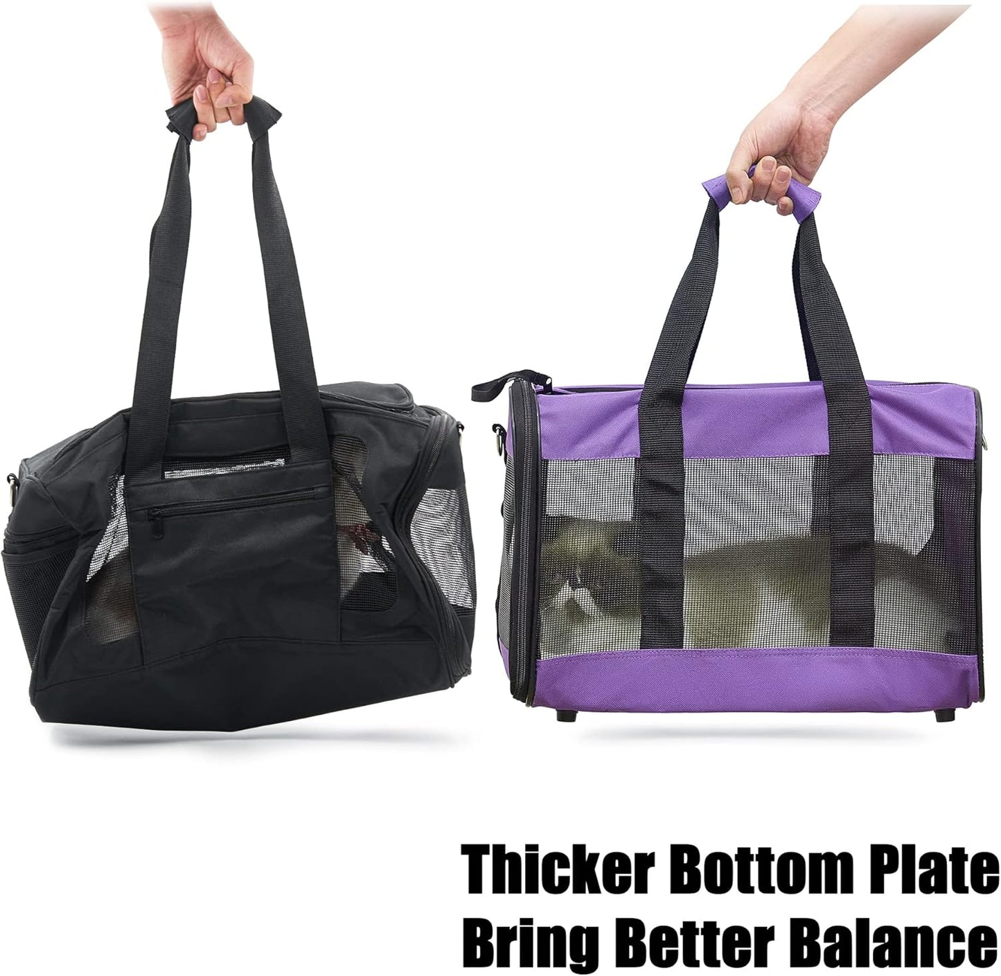 Faltbare Hundetransportbox, Gross Violett