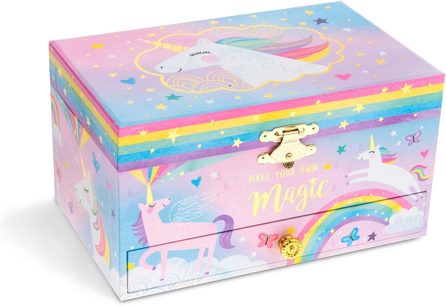 Schmuckkästchen mit Einhorn-Spieluhr