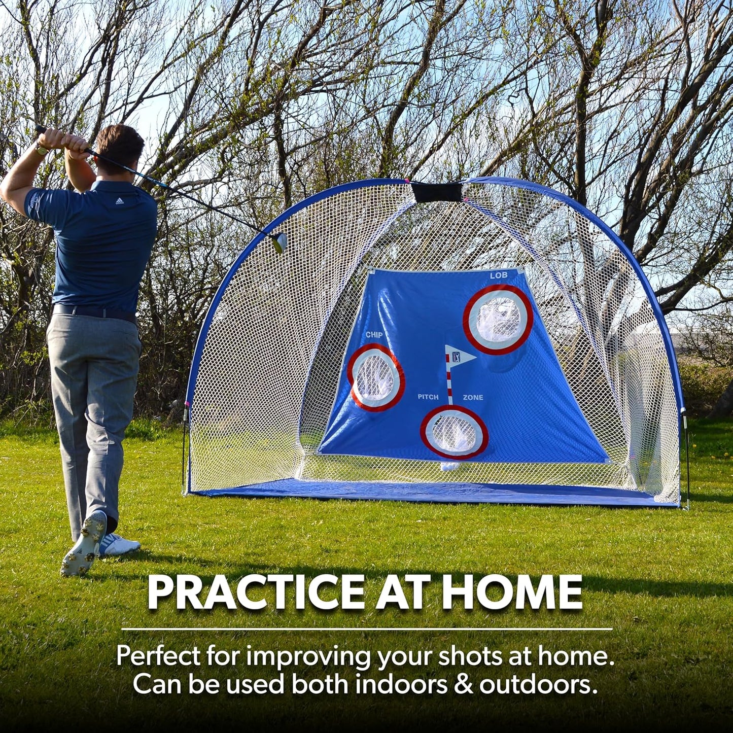 Pro Golf Training Netz, PGA Tour Pro Size Driving Net with Carry Bag
