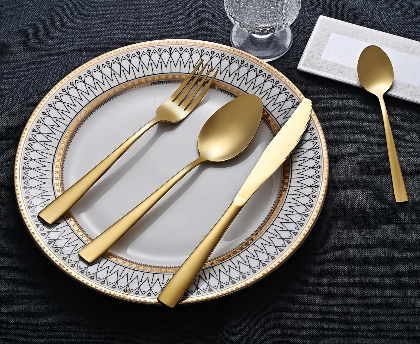 32-teiliges Besteck-Set, 32 - teilig Gold