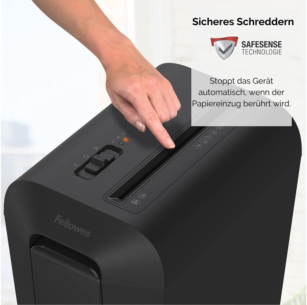 Powershred LX65, Schwarz ; LX65 – 10 Blatt – Cross Cut – 22 Liter Papierkorb / 10 Blatt