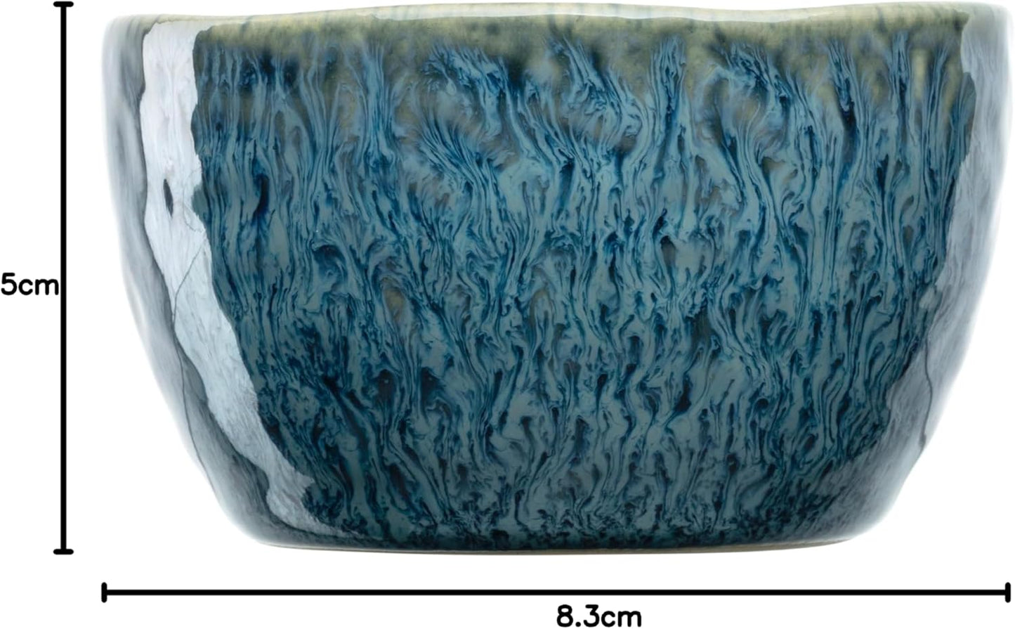 12-teiliges Snackschalen-Set Matera, Blau 8,3 cm